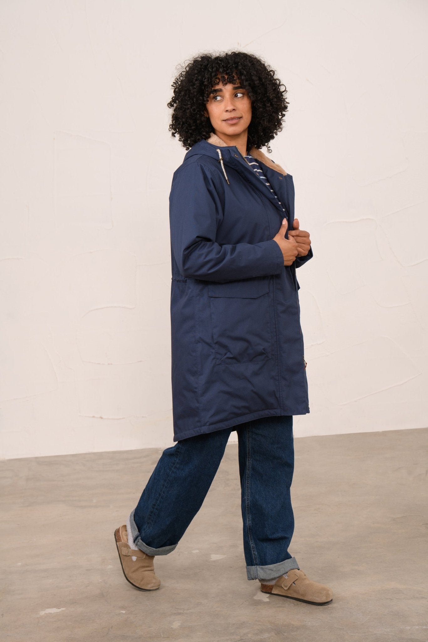 Fallon Coat - Navy-Lighthouse
