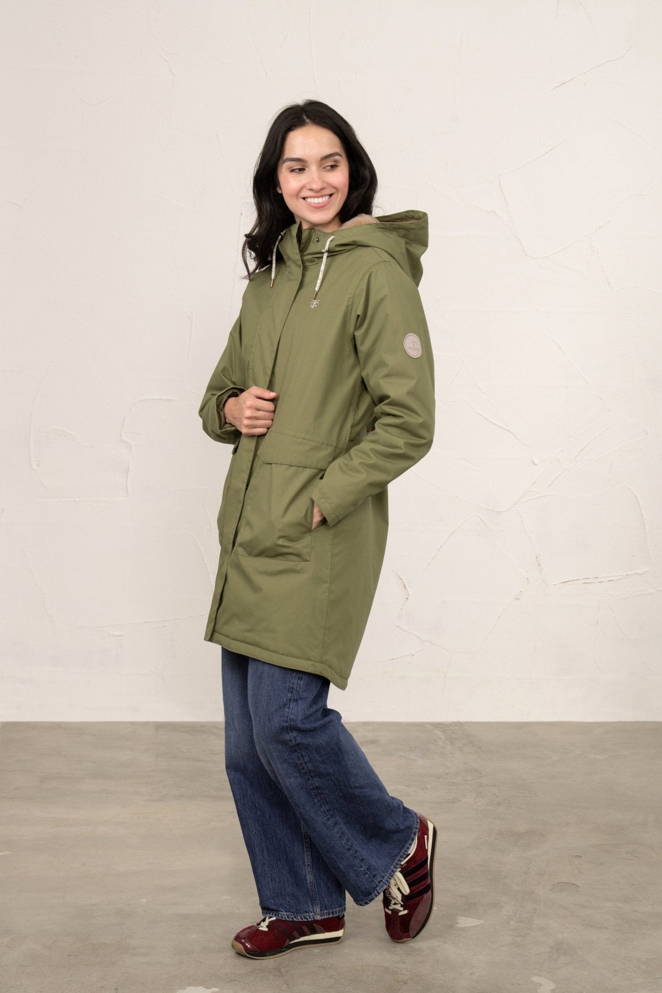 Fallon Coat - Olive-Lighthouse