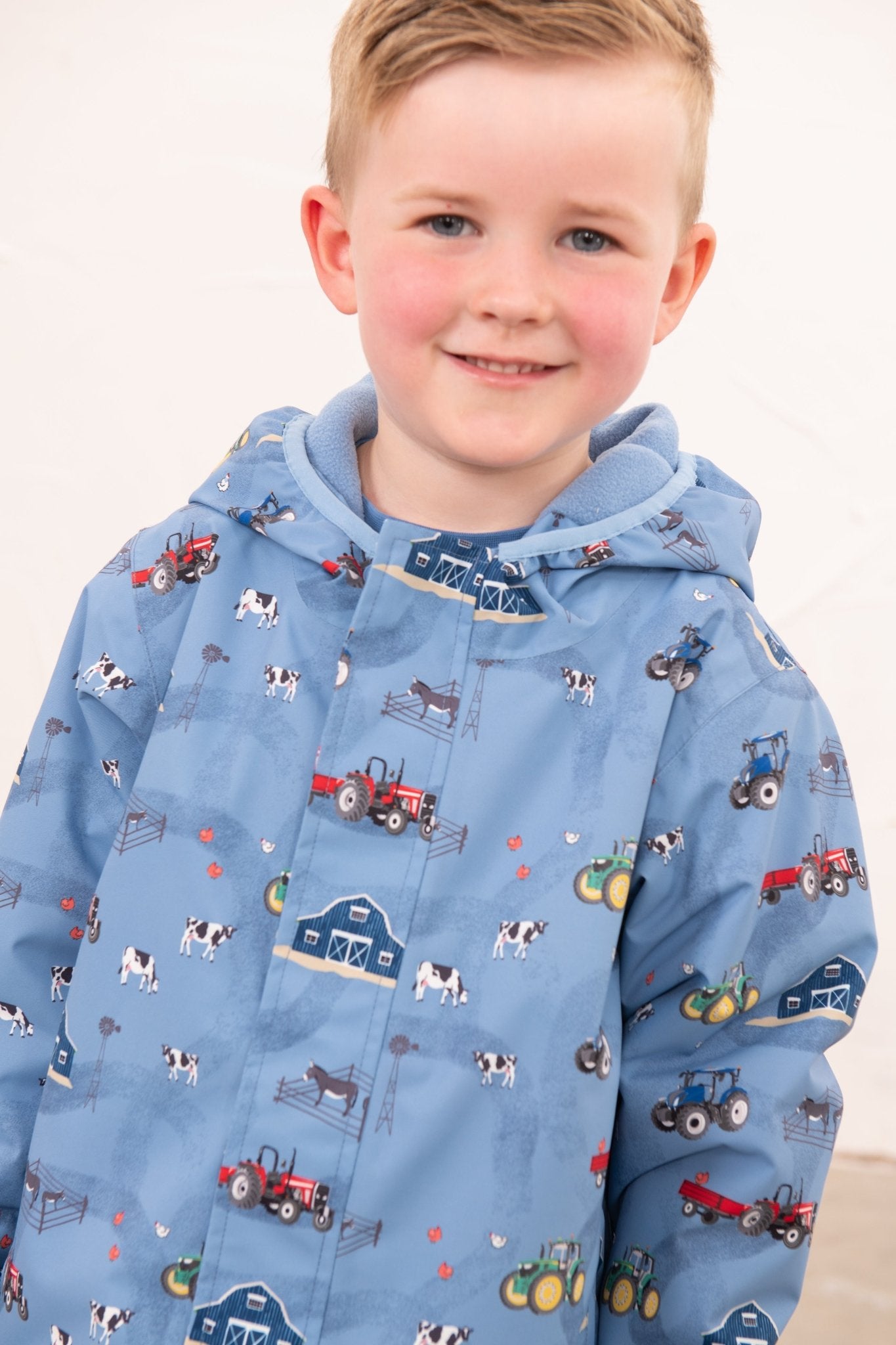 Finlay Coat - Farm Print-Lighthouse