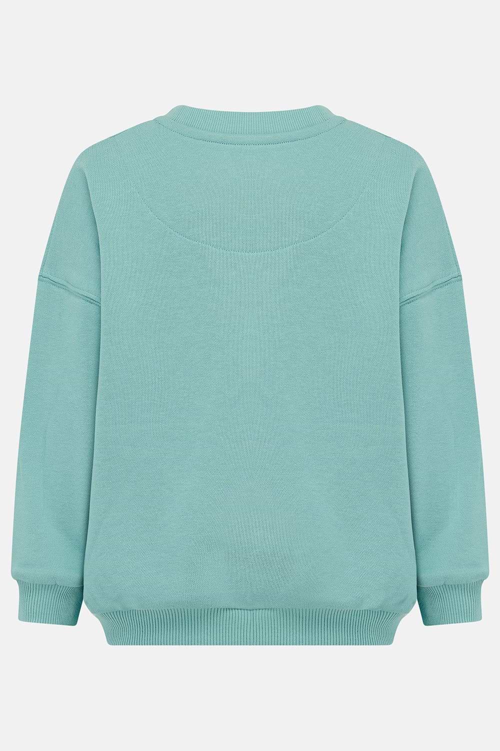 Flora Sweatshirt - Pastel Teal-Lighthouse