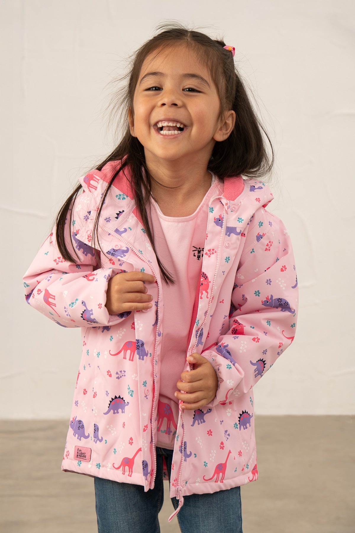 Freya Coat - Dino Dance - Lighthouse