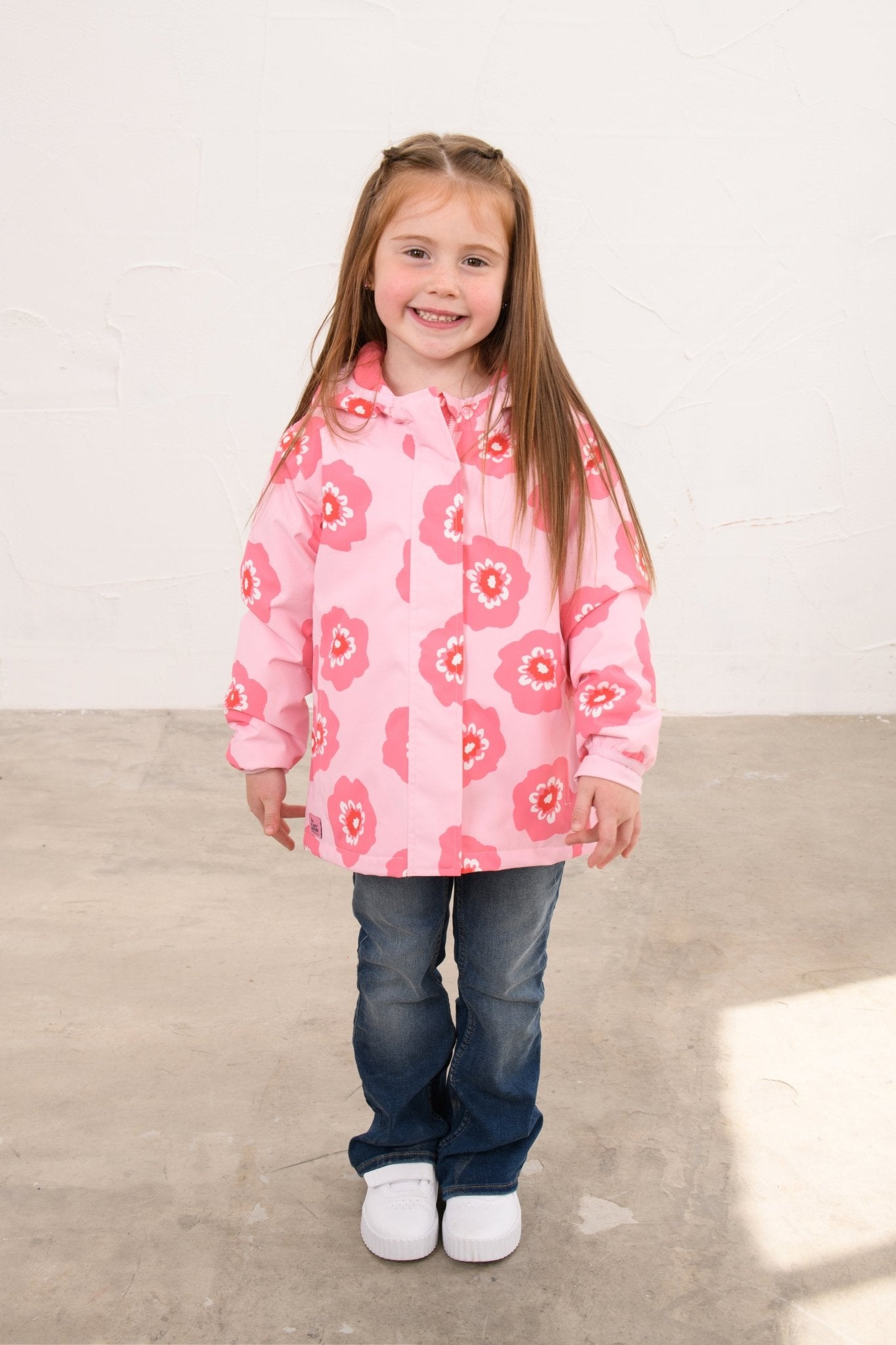 Freya Coat - Pink Flower-Lighthouse