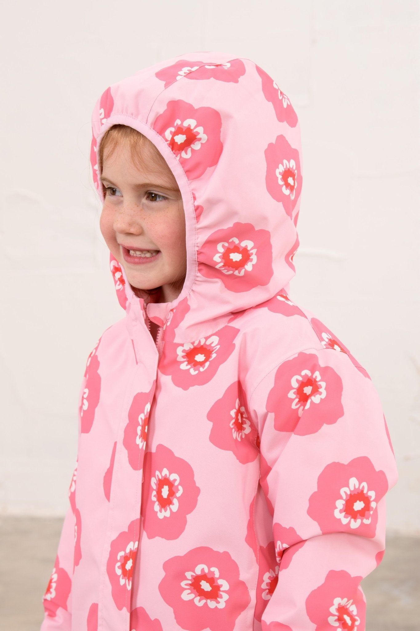 Freya Coat - Pink Flower-Lighthouse