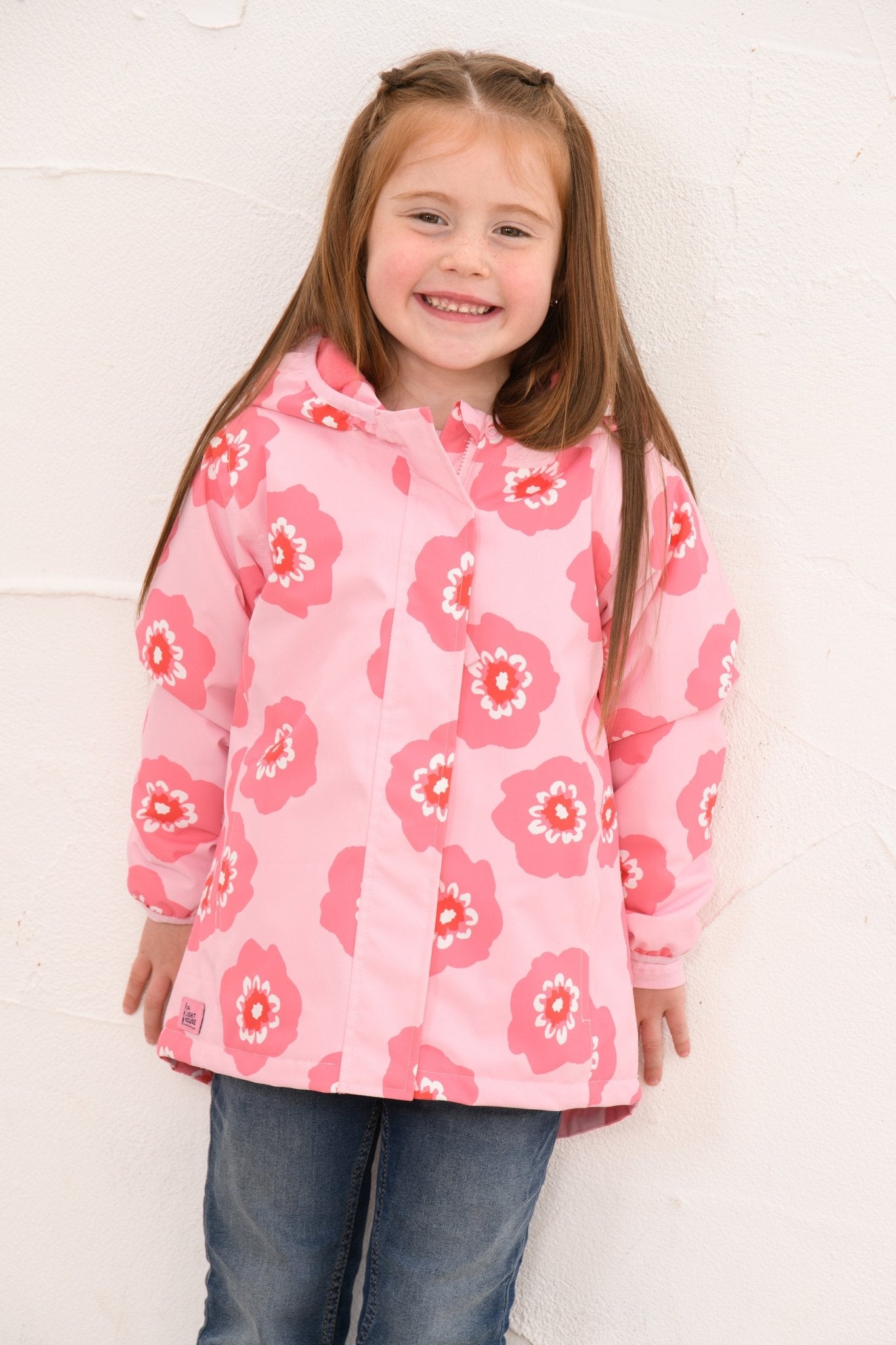 Freya Coat - Pink Flower-Lighthouse