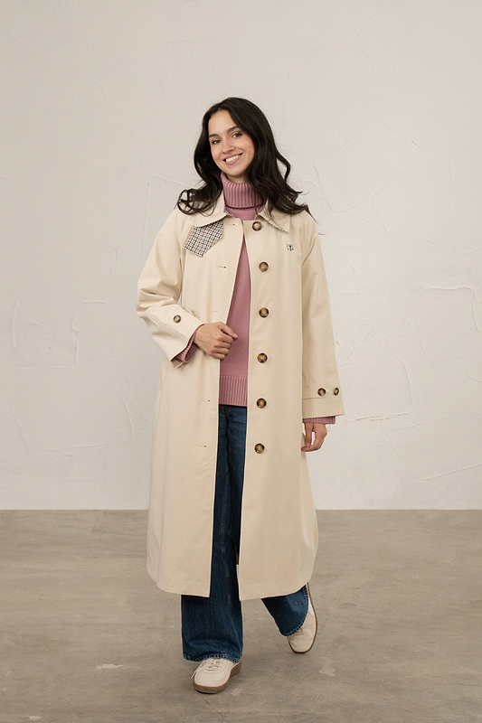 Harper Waterproof Trench Coat - Stone-Lighthouse
