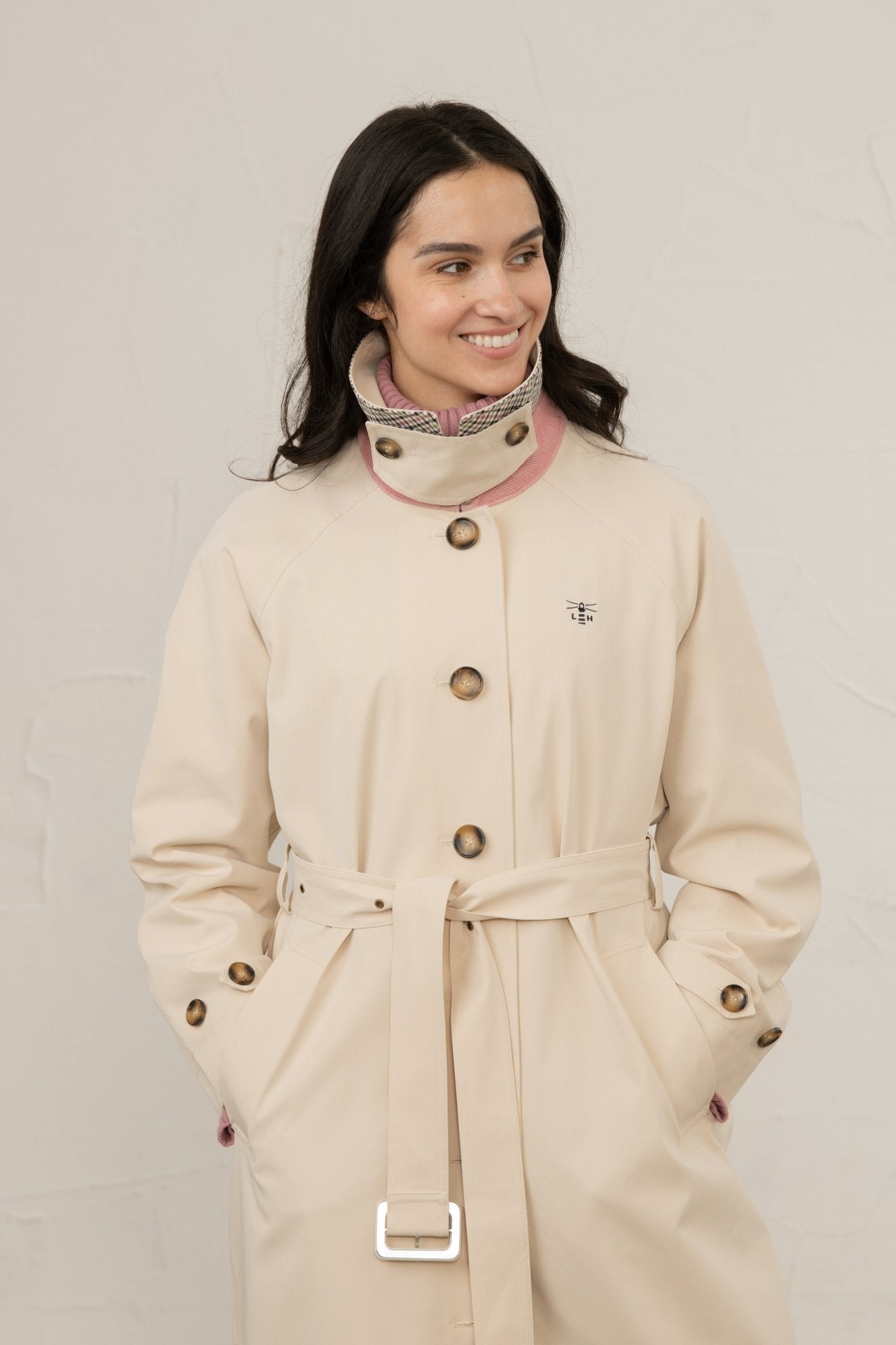 Harper Waterproof Trench Coat - Stone-Lighthouse