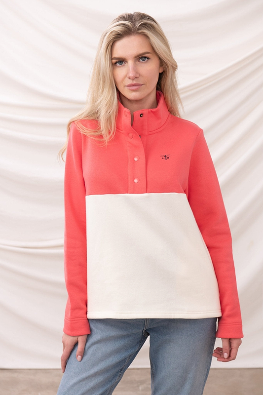 Haven Jersey - Coconut Deep Coral - Lighthouse