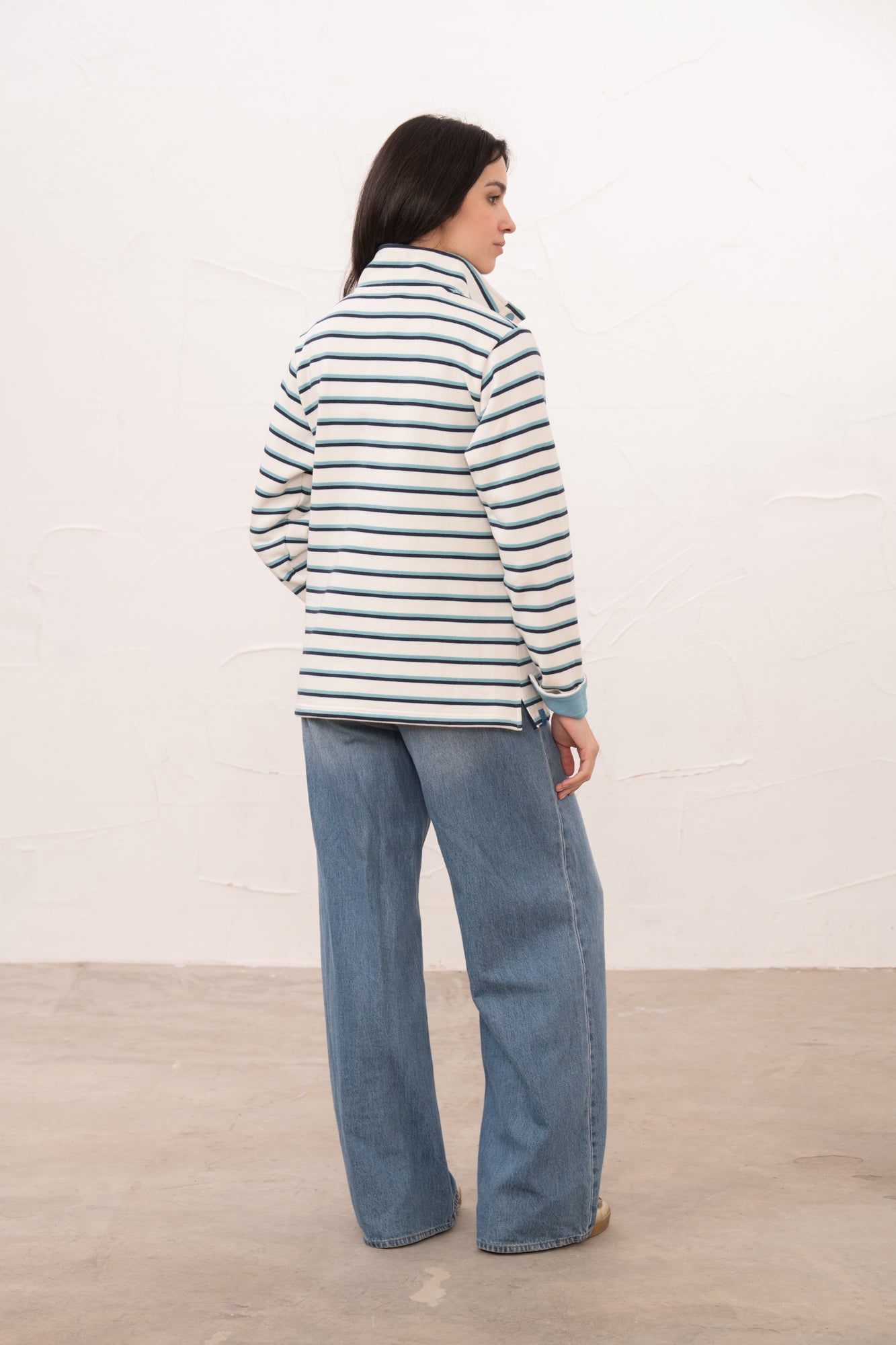 Haven Jersey - Indigo Stripe - Lighthouse