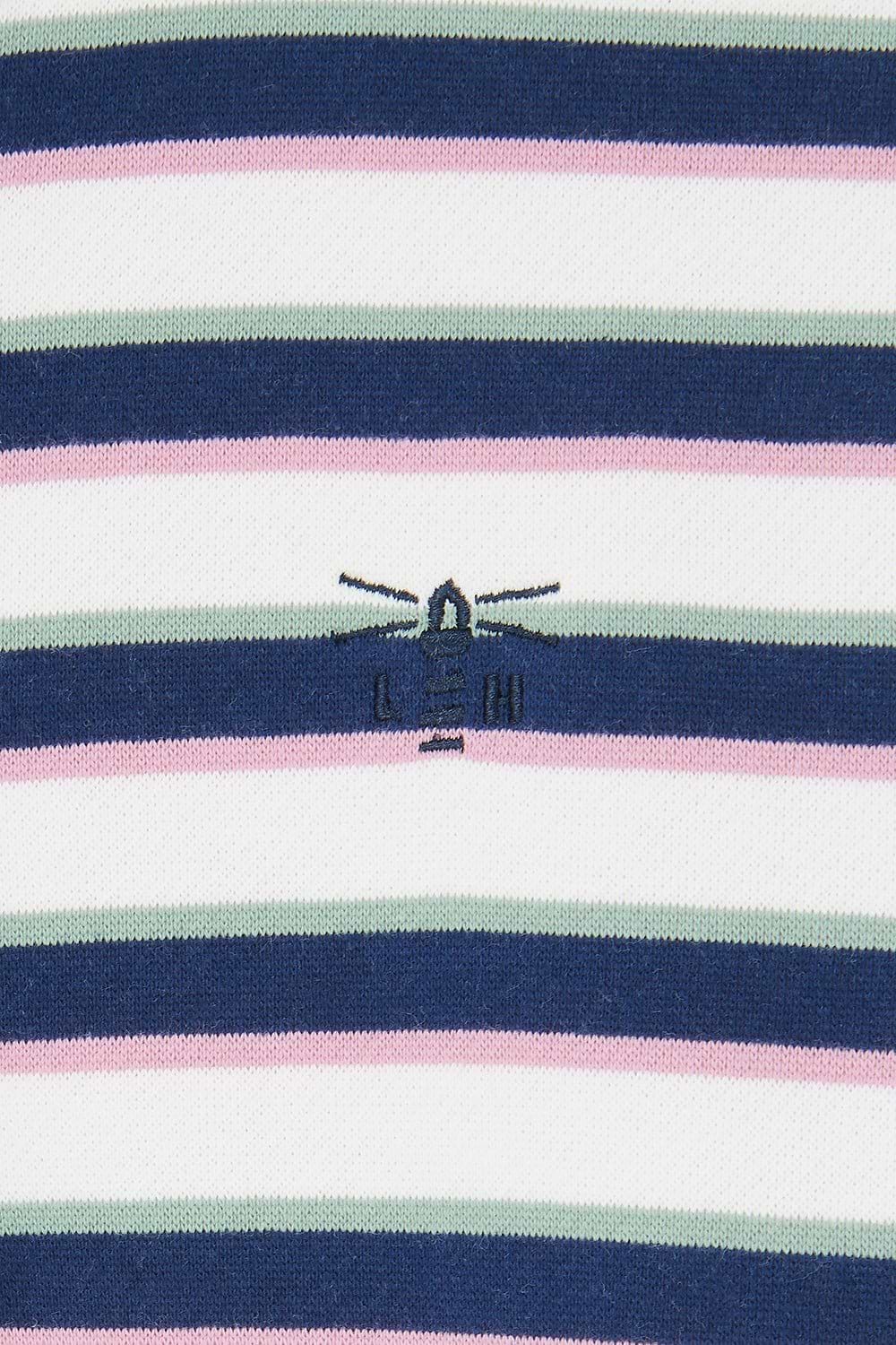 Haven Jersey - Navy Sage Rose Stripe - Lighthouse