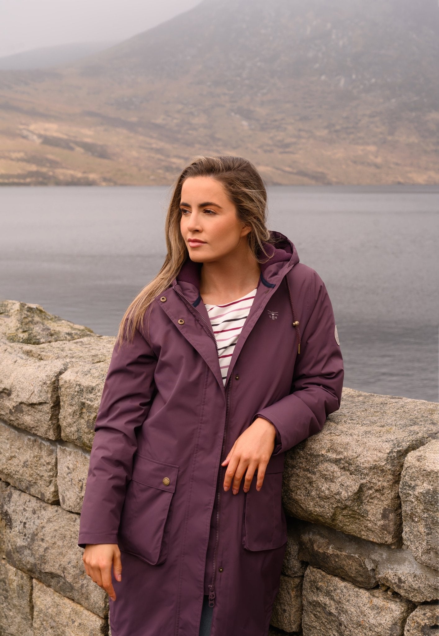 Imogen Coat - Cranberry - Lighthouse