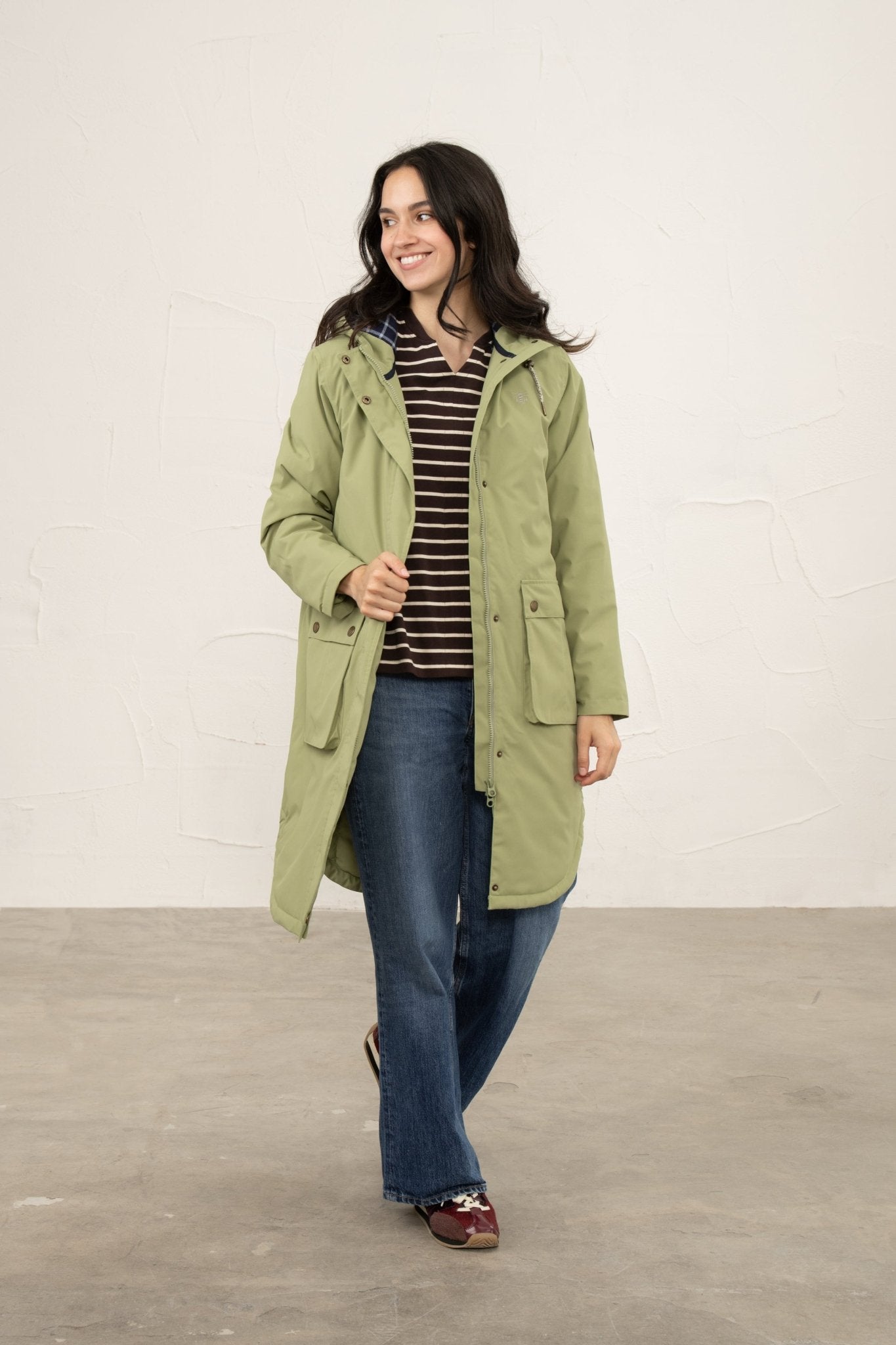 Imogen Coat - Moss-Lighthouse
