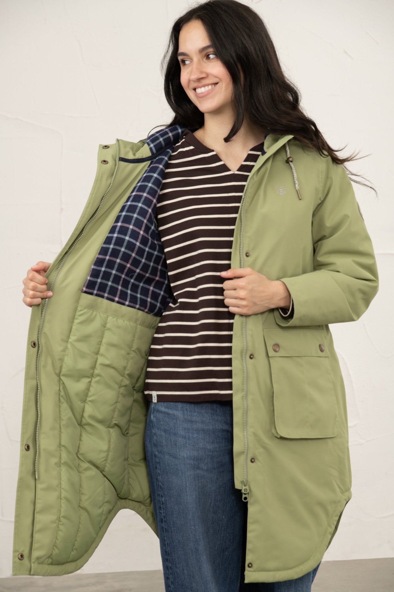 Imogen Coat - Moss-Lighthouse