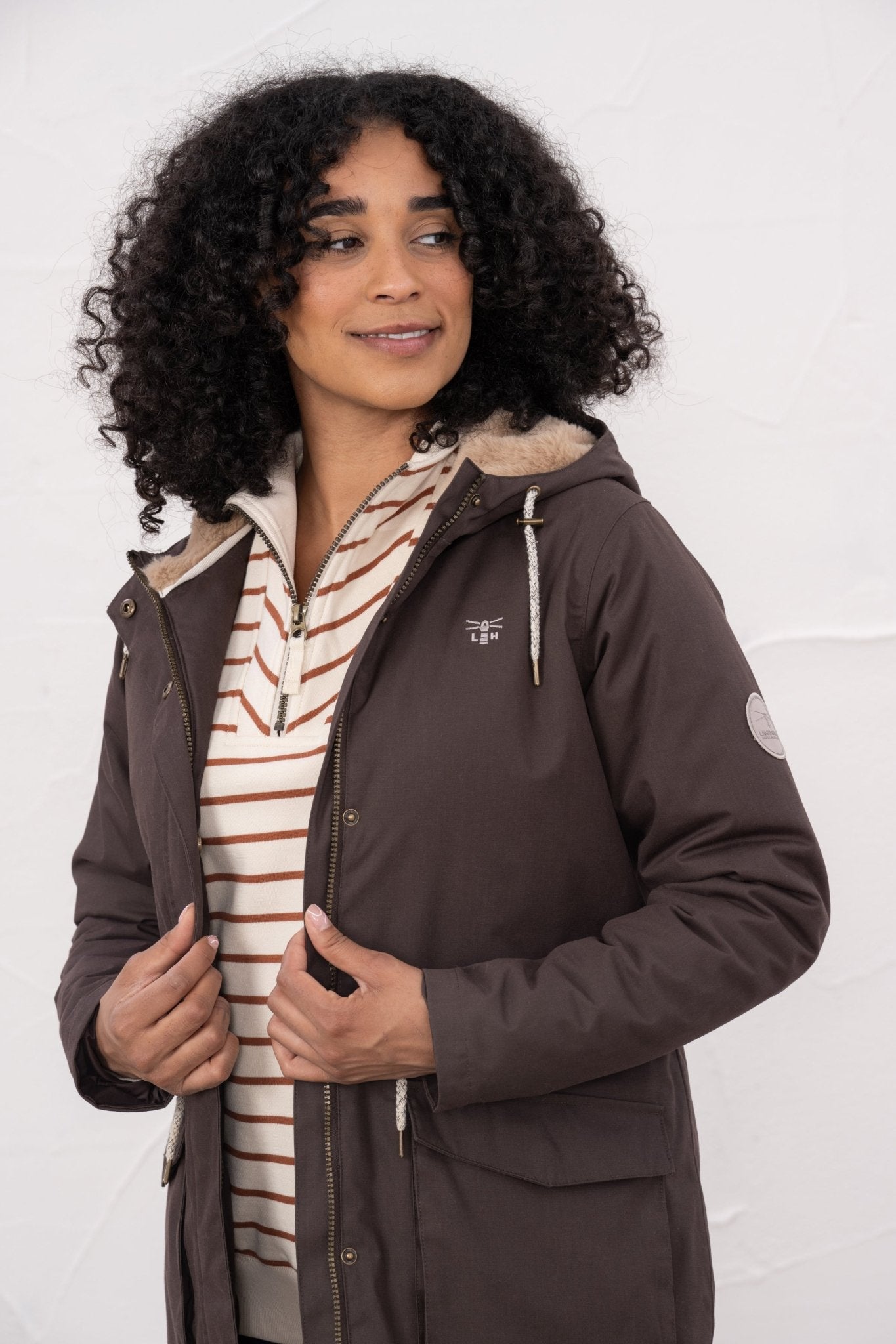 Isobel Coat - Cocoa - Lighthouse