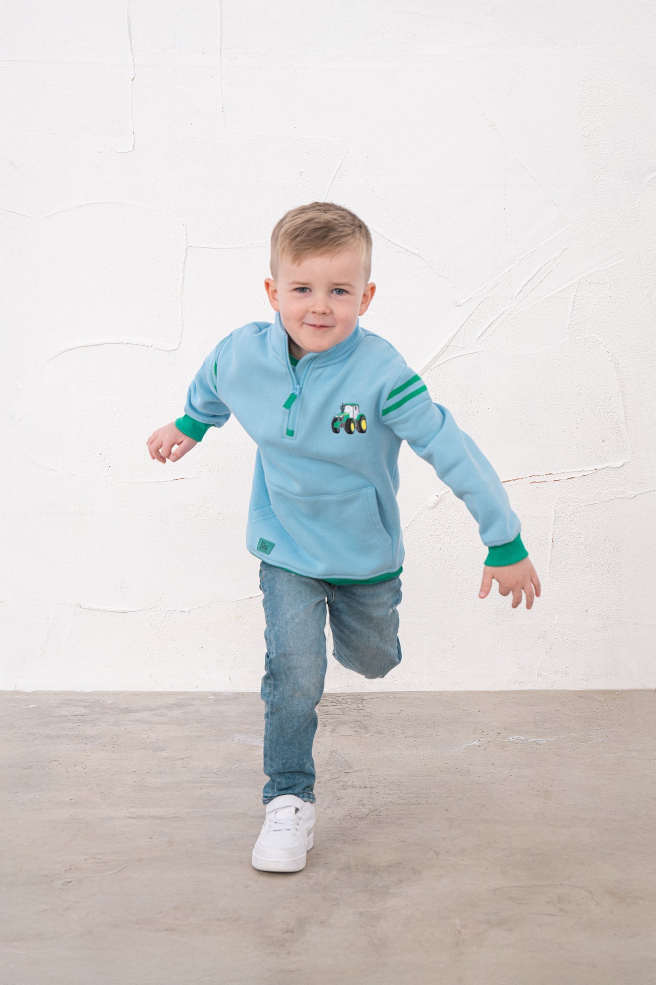 Jonah Sweatshirt - Green Tractor - Lighthouse