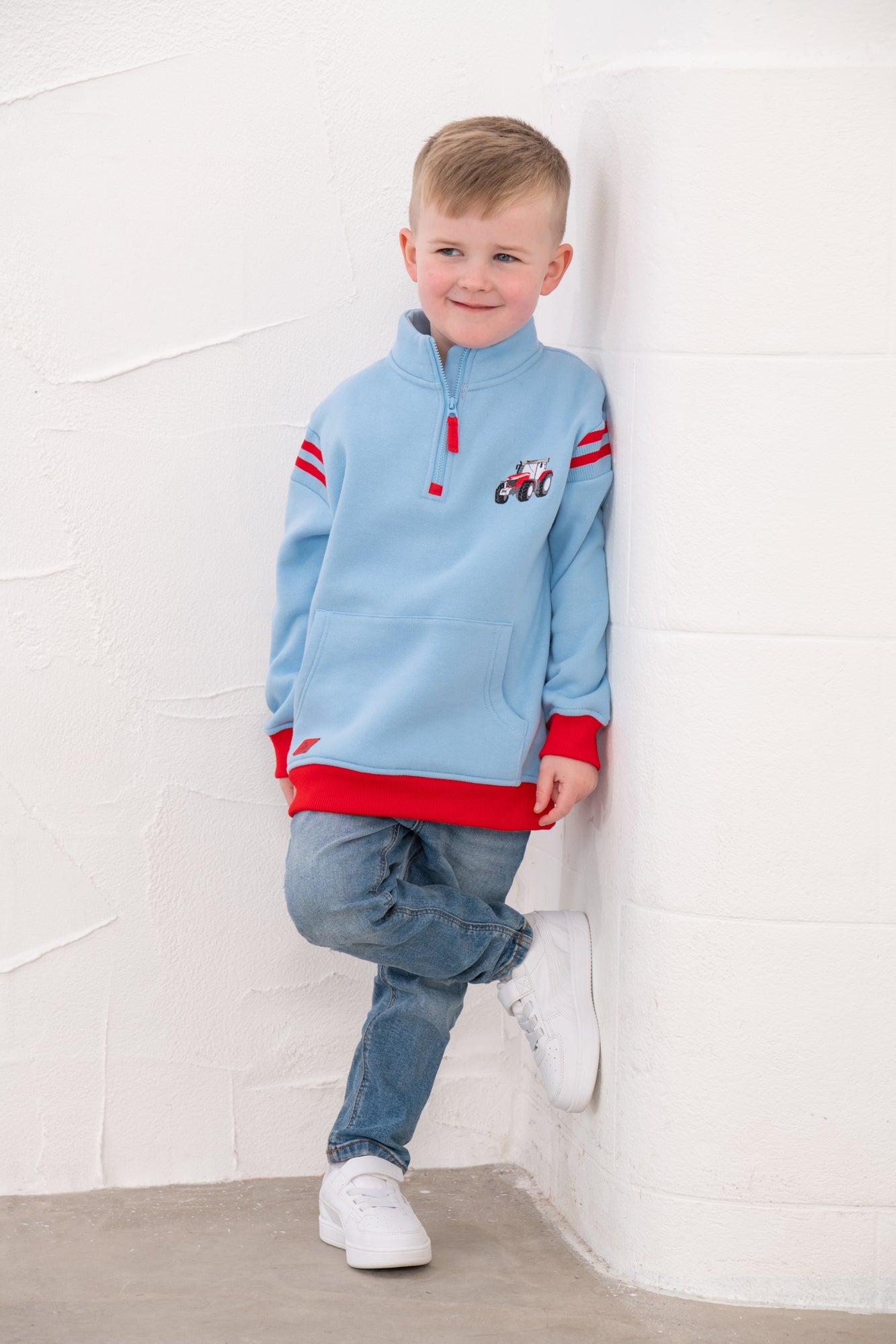 Jonah Sweatshirt - Red Tractor - Lighthouse