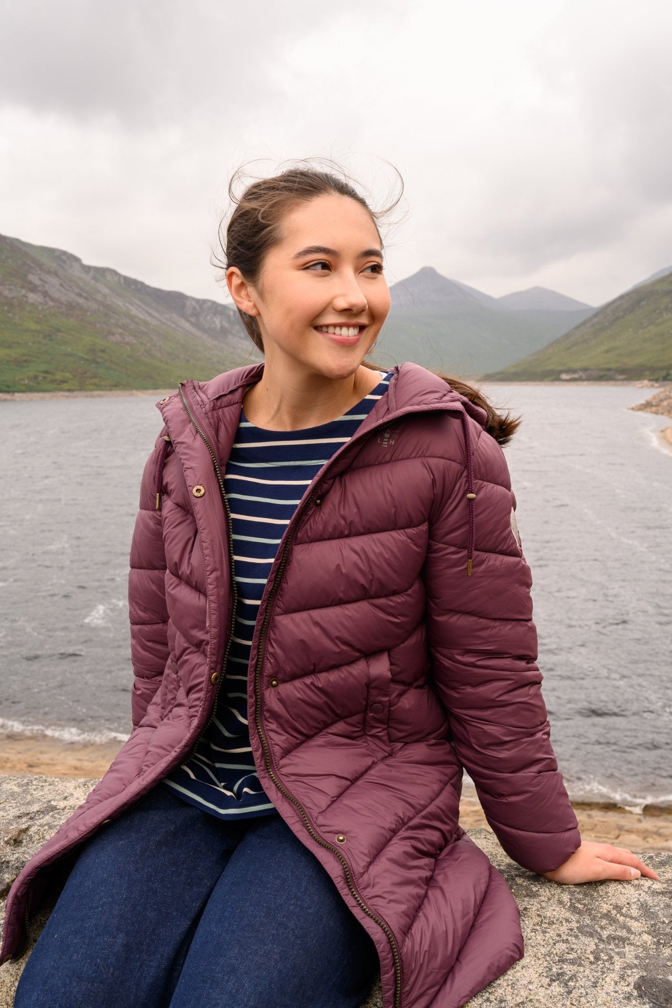 Laurel Coat - Cranberry - Lighthouse