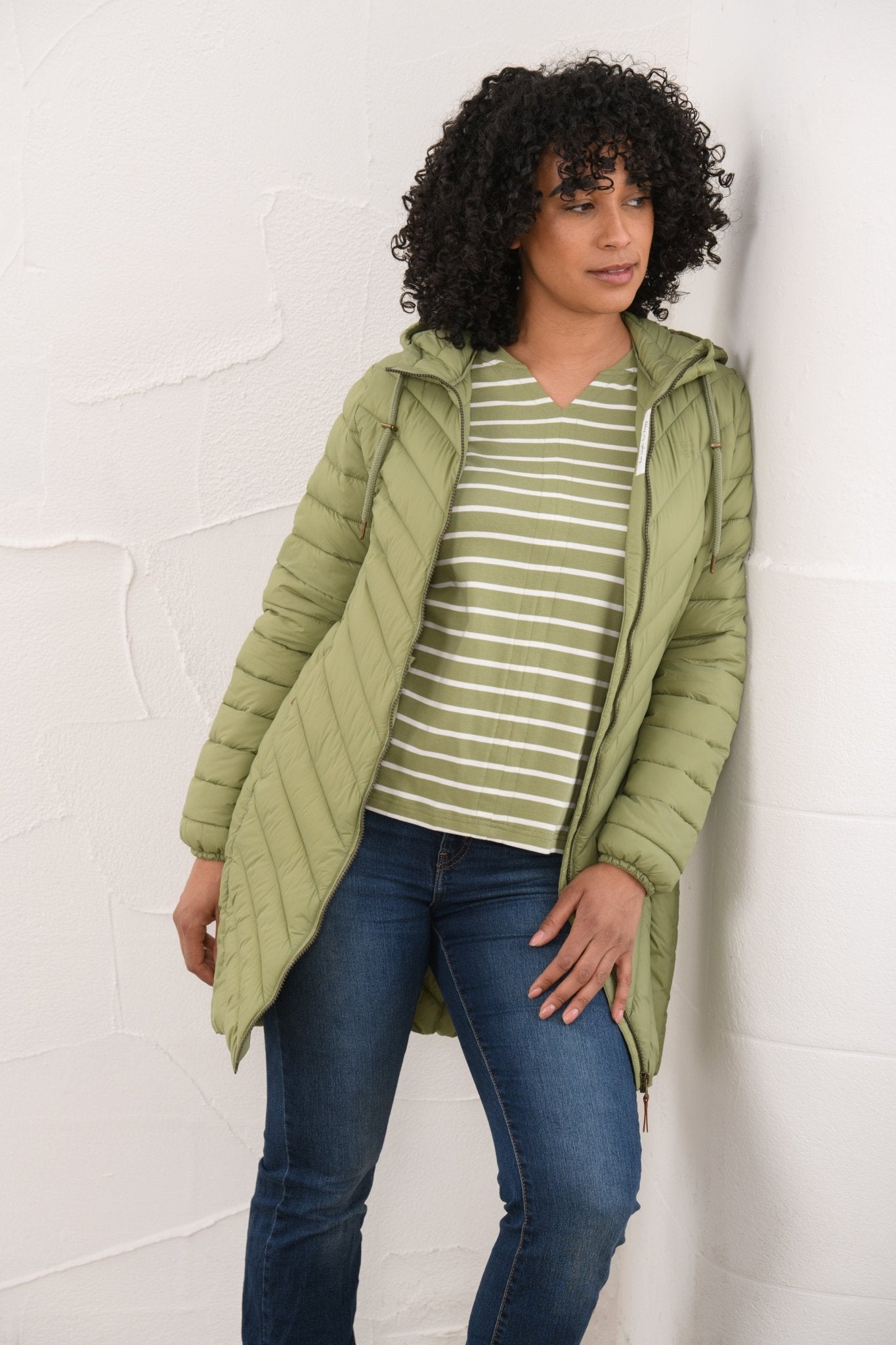 Laurel Coat - Moss-Lighthouse