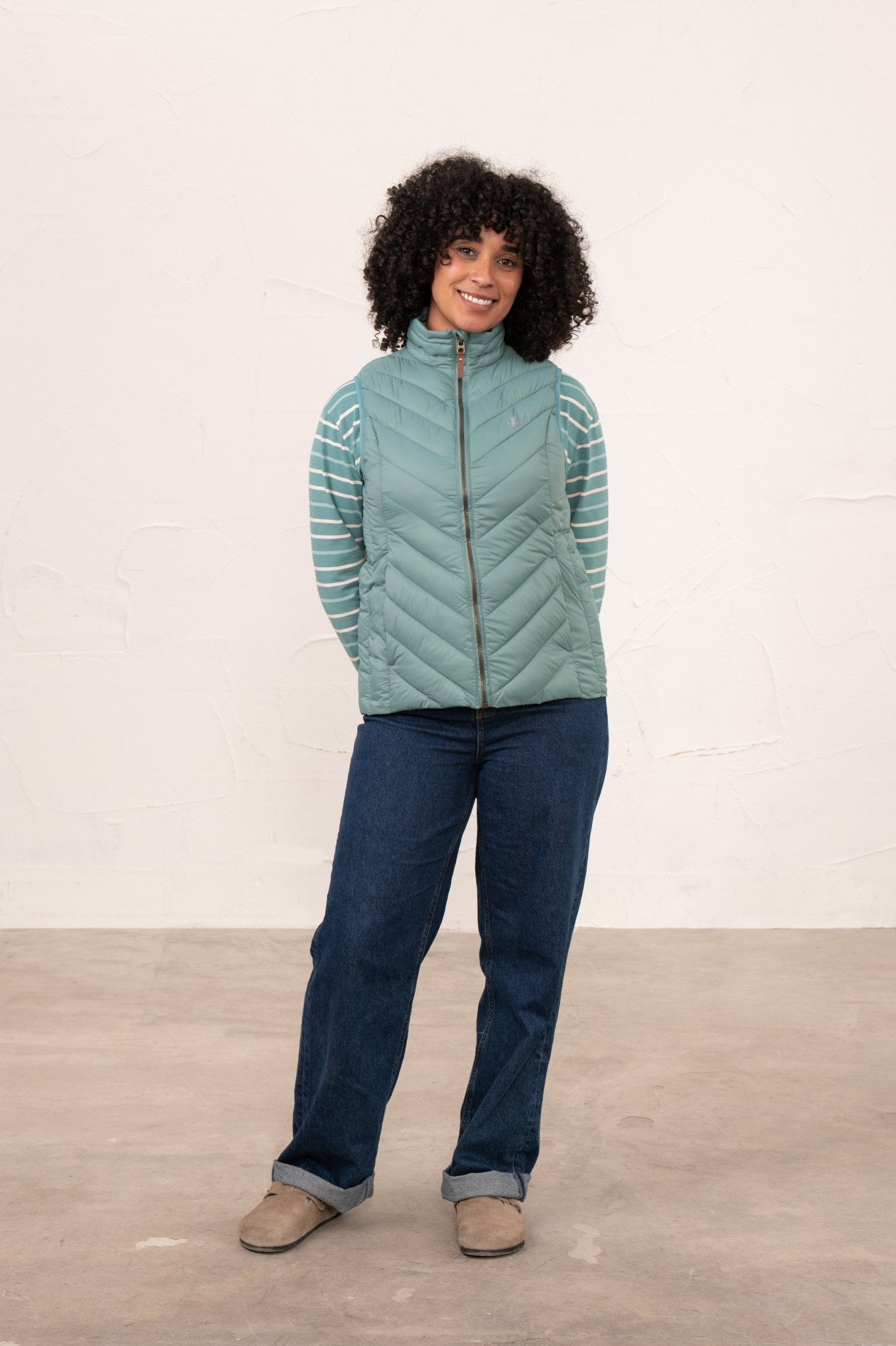 Laurel Gilet - Duck Egg-Lighthouse