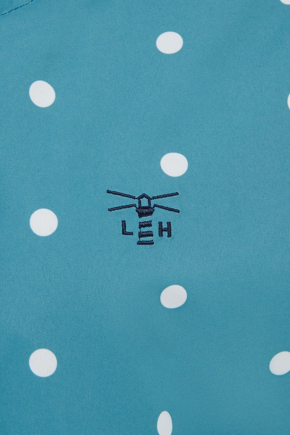 Long Beachcomber Jacket - Blue Dot - Lighthouse