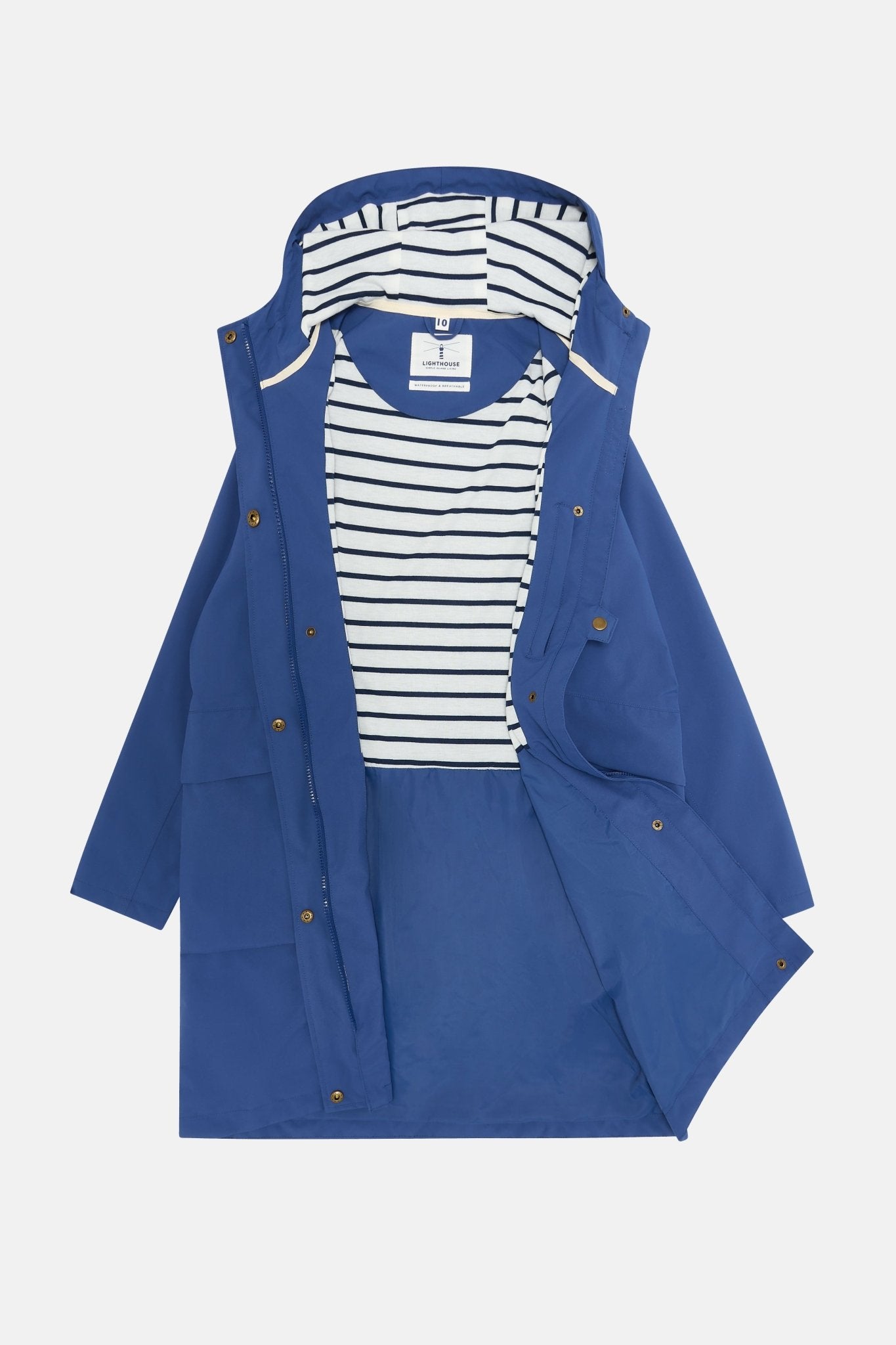 Long Beachcomber Jacket - Indigo - Lighthouse
