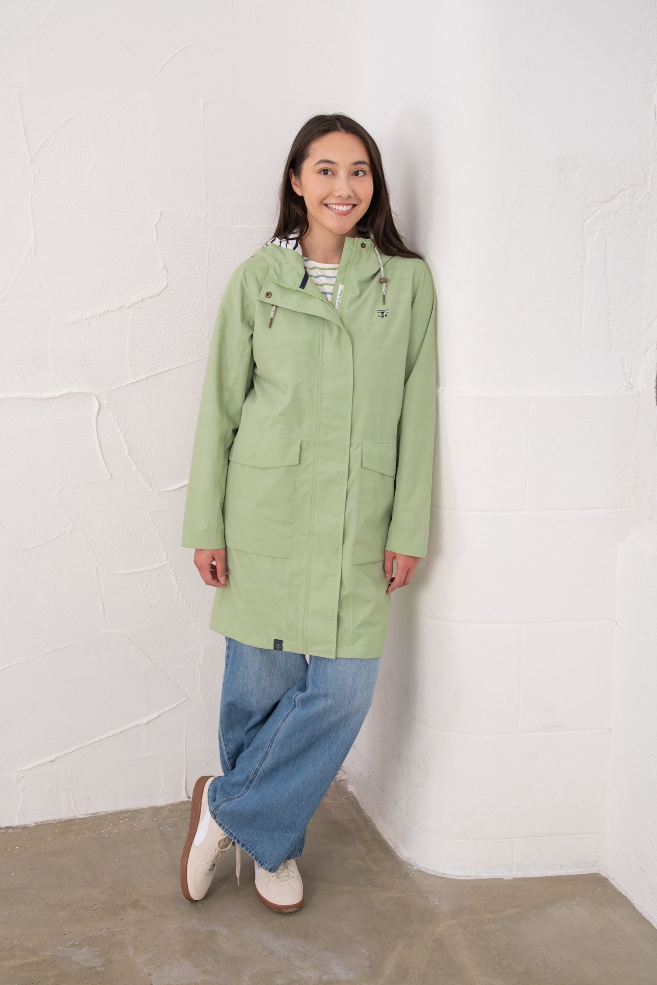 Long Beachcomber Jacket - Pistachio - Lighthouse