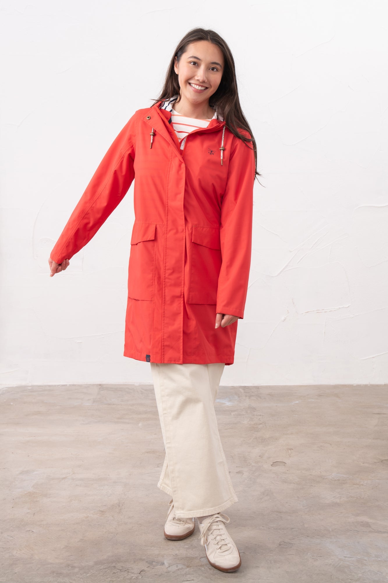 Long Beachcomber Jacket - Poppy - Lighthouse