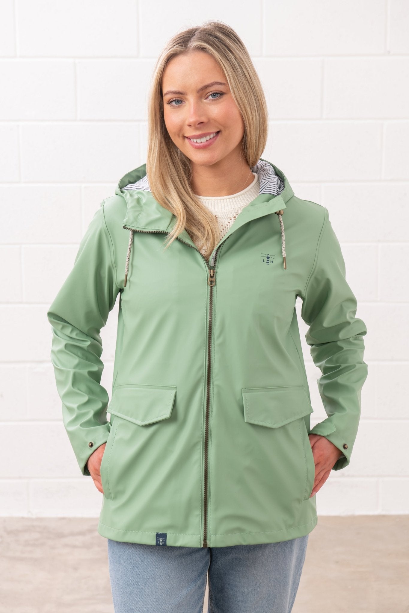 Lucy Jacket. Women's Lightweight Rubberised Raincoat | Lighthouse