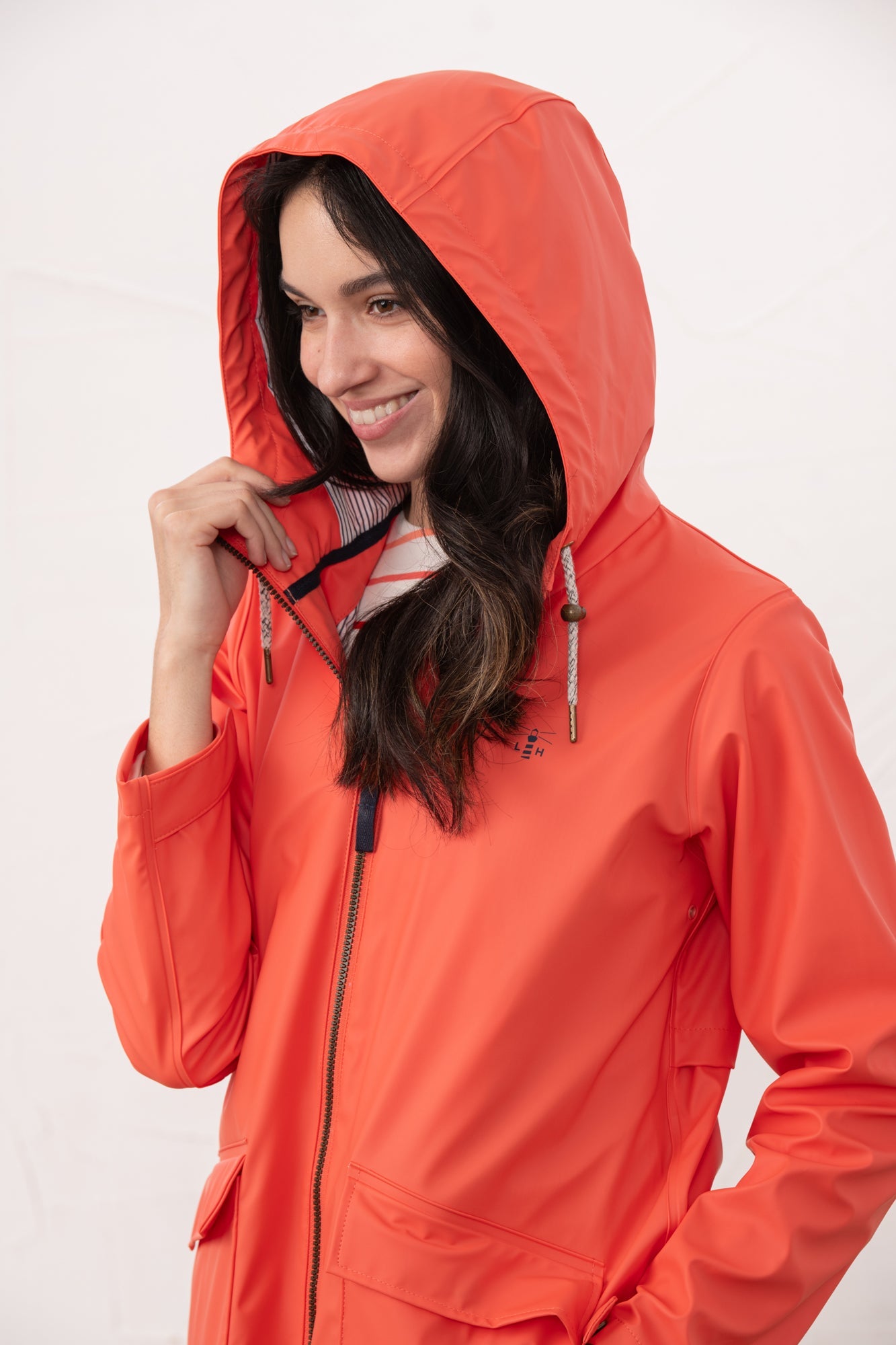 Lucy Long Jacket - Coral - Lighthouse