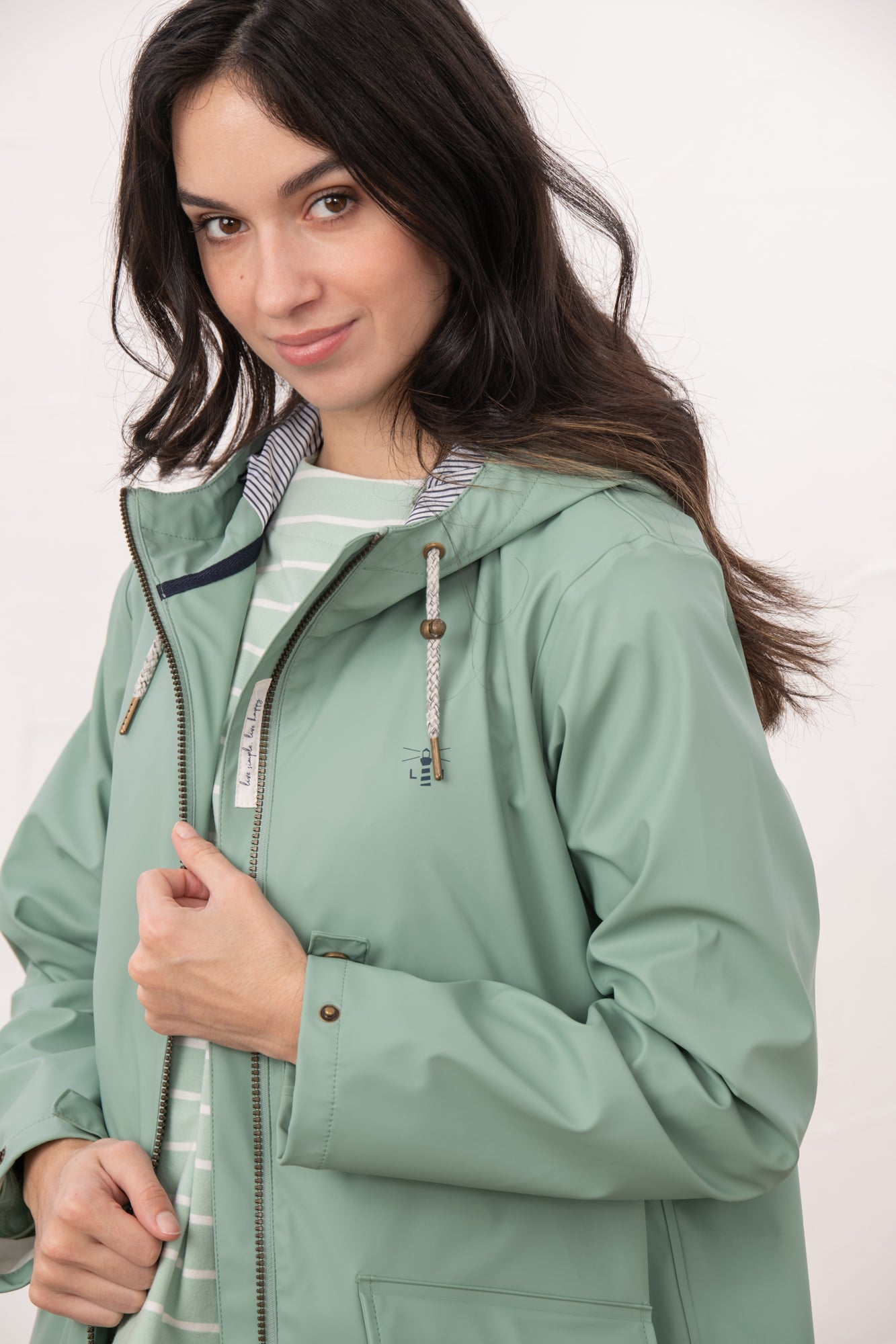 Lucy Long Jacket - Sage - Lighthouse