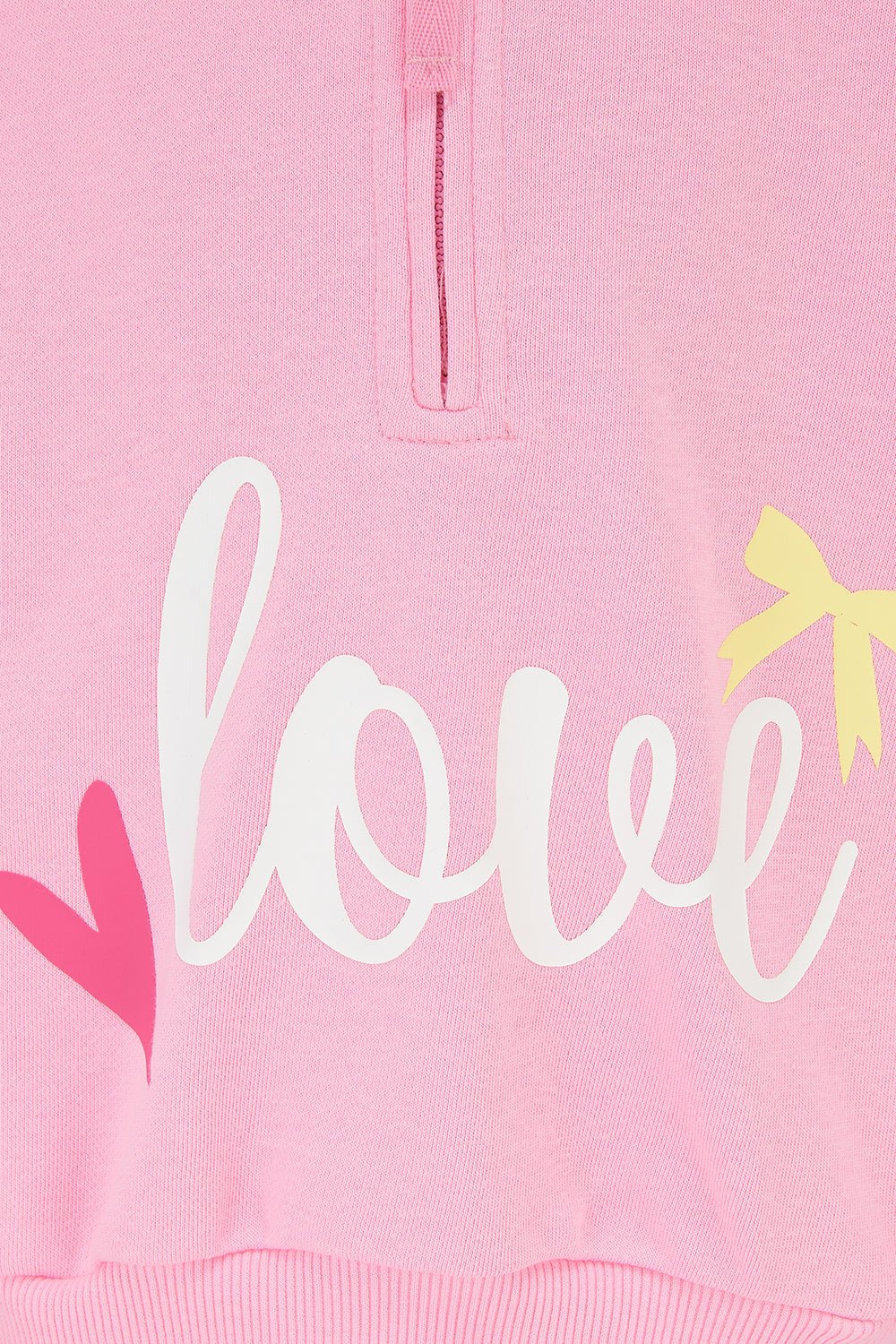 Luna Half Zip Sweatshirt - Fluro Pink - Lighthouse