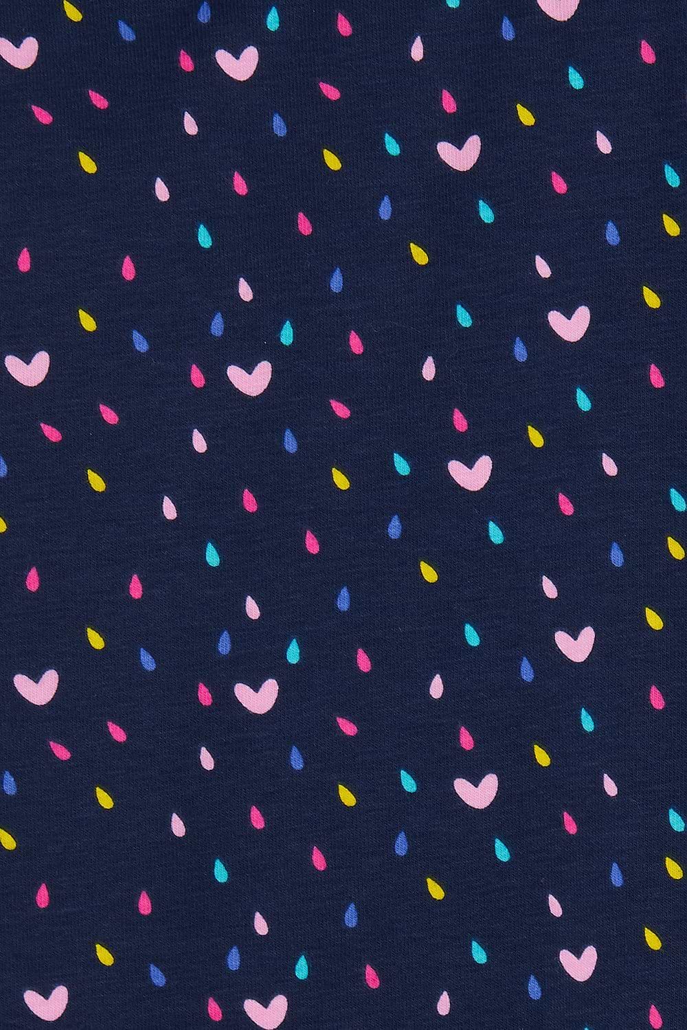 Mollie Leggings - Navy Heart Print - Lighthouse