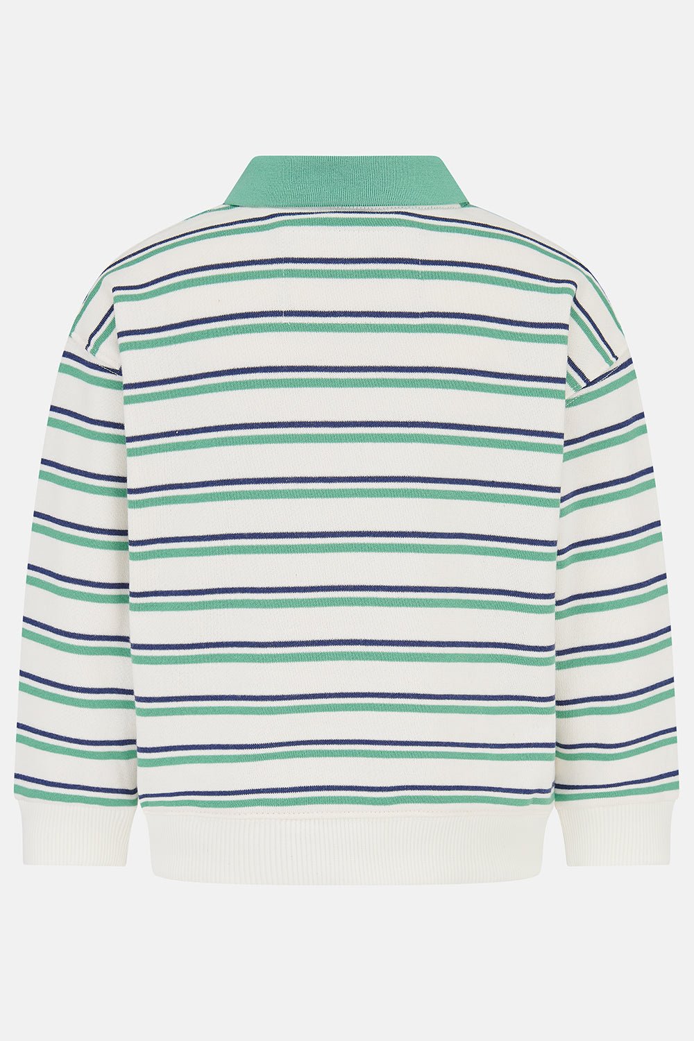 Myles Sweatshirt - Sea Green Navy Stripe - Lighthouse