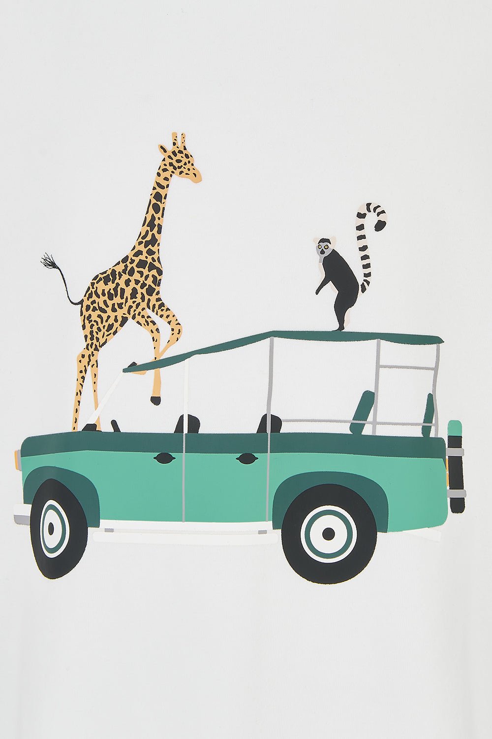 Oliver Short Sleeve Top - Animal Watch - Lighthouse
