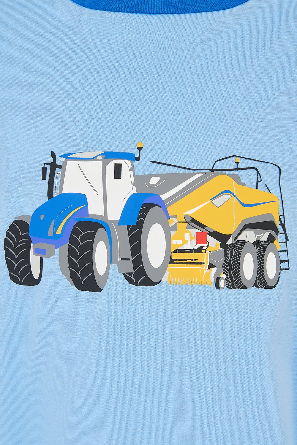 Oliver Short Sleeve Top - Blue Tractor Baler - Lighthouse