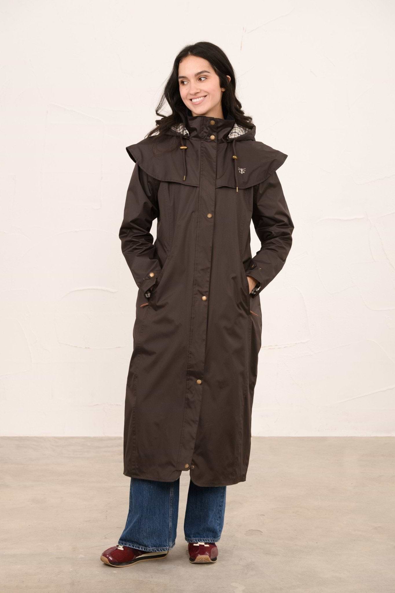 Outback Full Length Waterproof Raincoat - Chocolate-Lighthouse