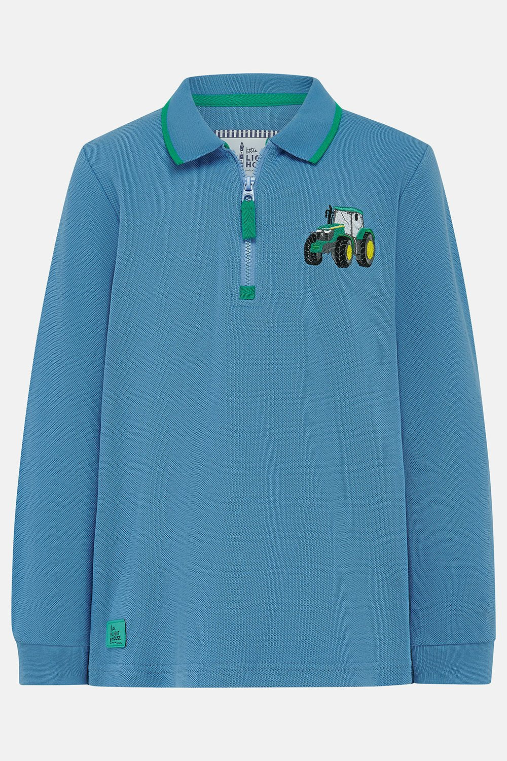 Pier Long Sleeve Top - Green Tractor-Lighthouse
