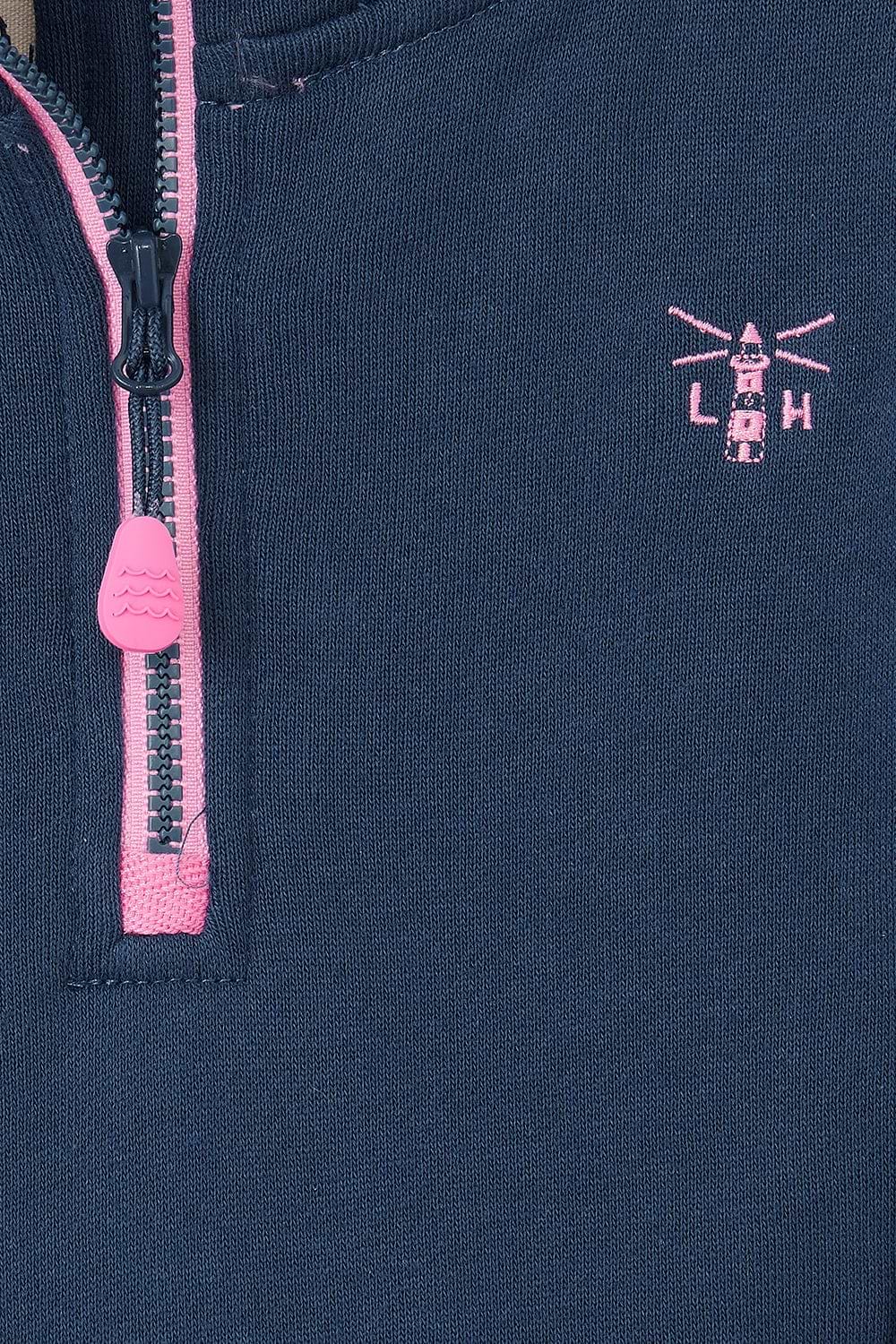 Robyn Girls Half Zip Jersey - Piglet - Lighthouse