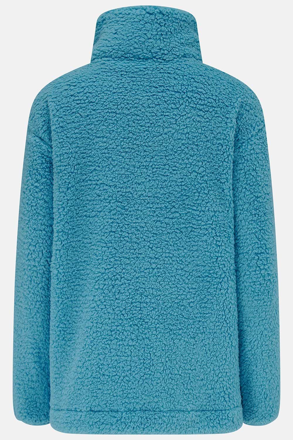 Seashell Full Zip Sherpa Fleece - Blue - Lighthouse