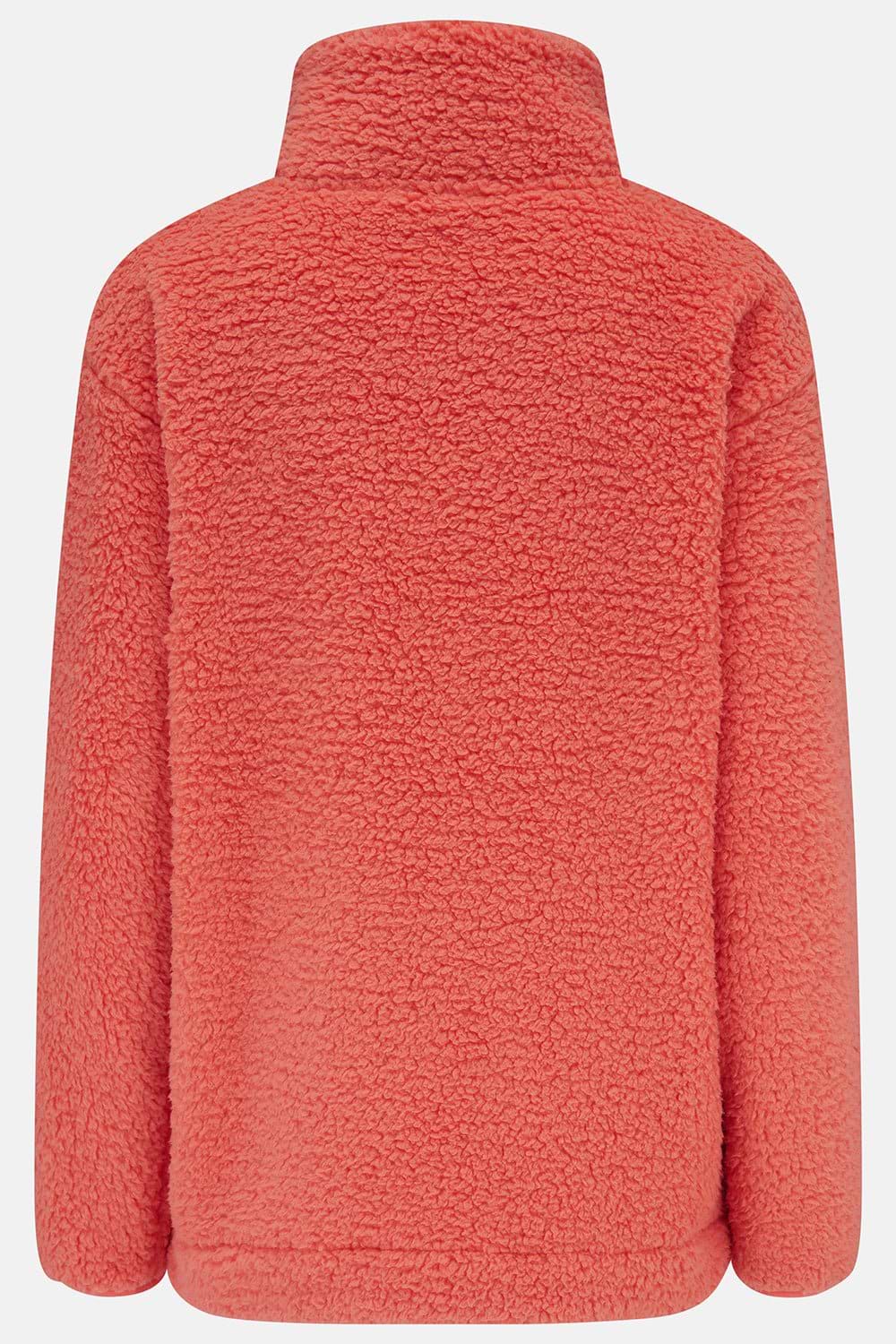 Seashell Full Zip Sherpa Fleece - Poppy - Lighthouse