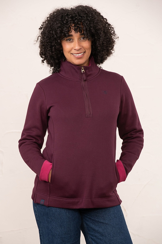 Shore Sweatshirt - Damson-Lighthouse