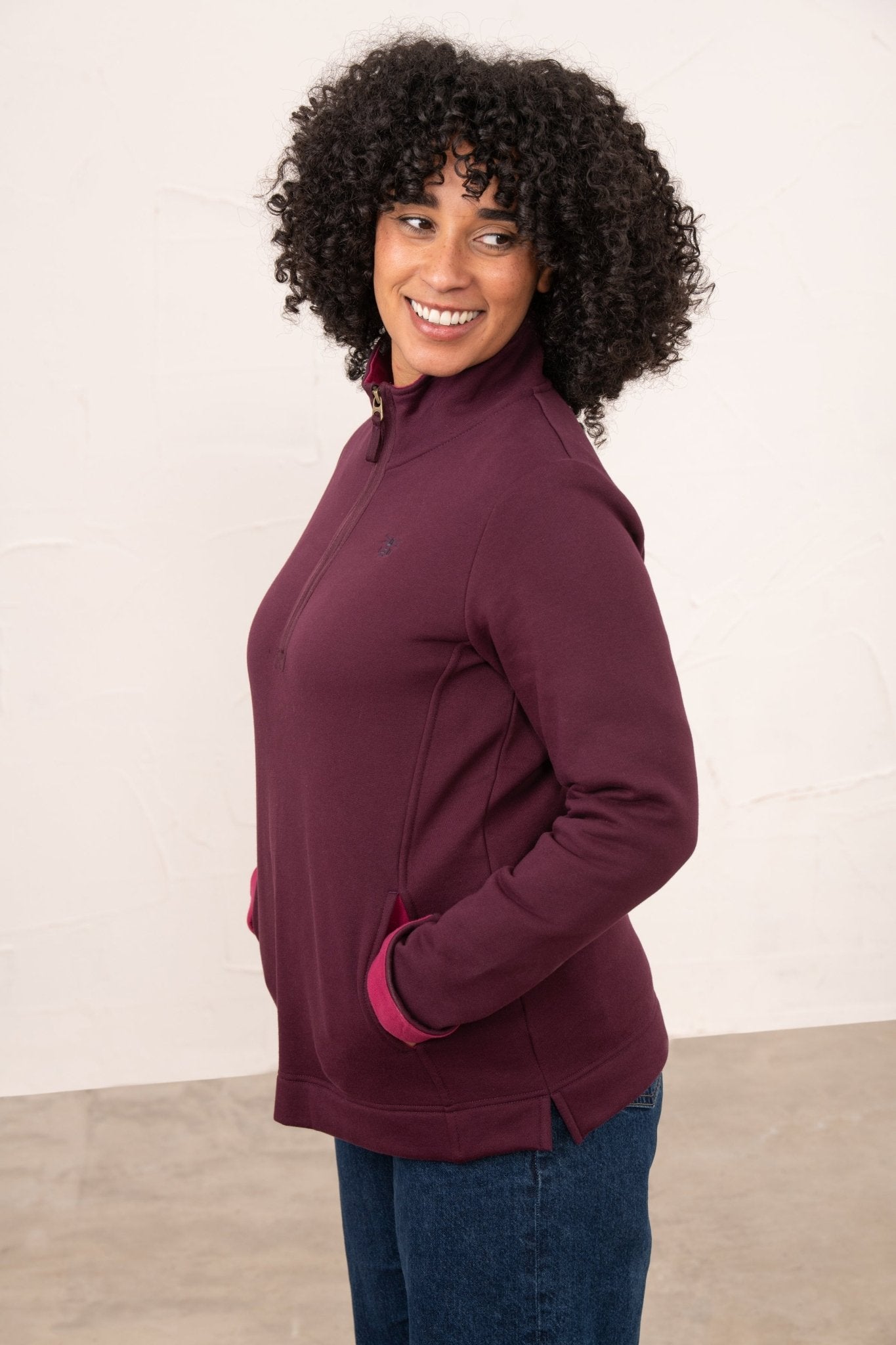Shore Sweatshirt - Damson-Lighthouse