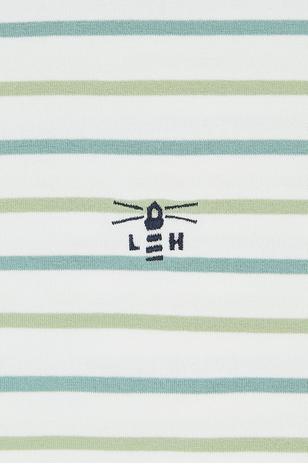 Shore Sweatshirt - Pistachio Basil Stripe - Lighthouse