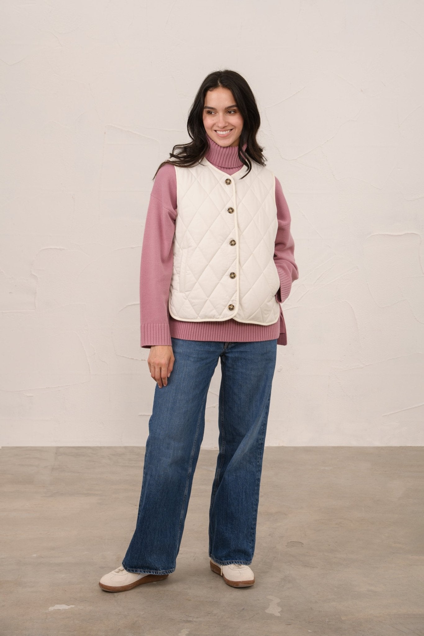 Sloane Gilet - Coconut-Lighthouse