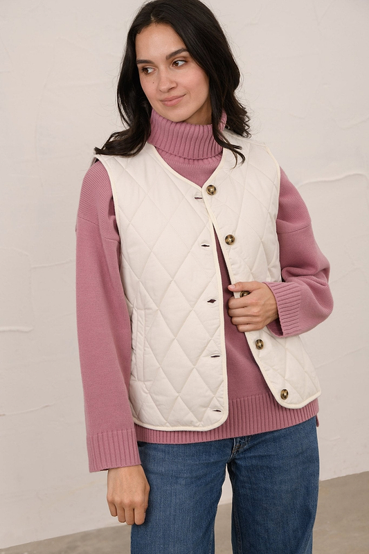 Sloane Gilet - Coconut-Lighthouse