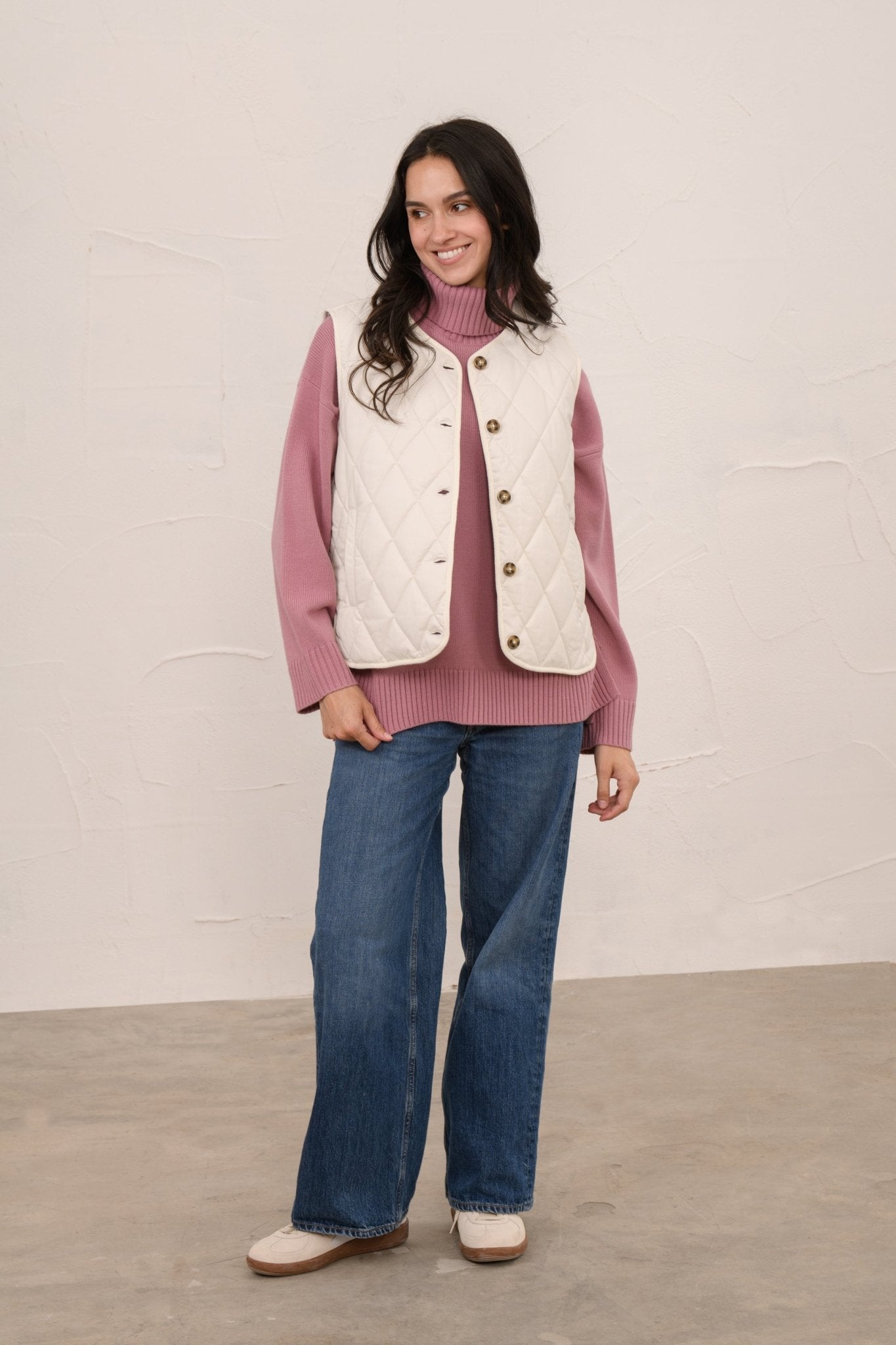 Sloane Gilet - Coconut-Lighthouse