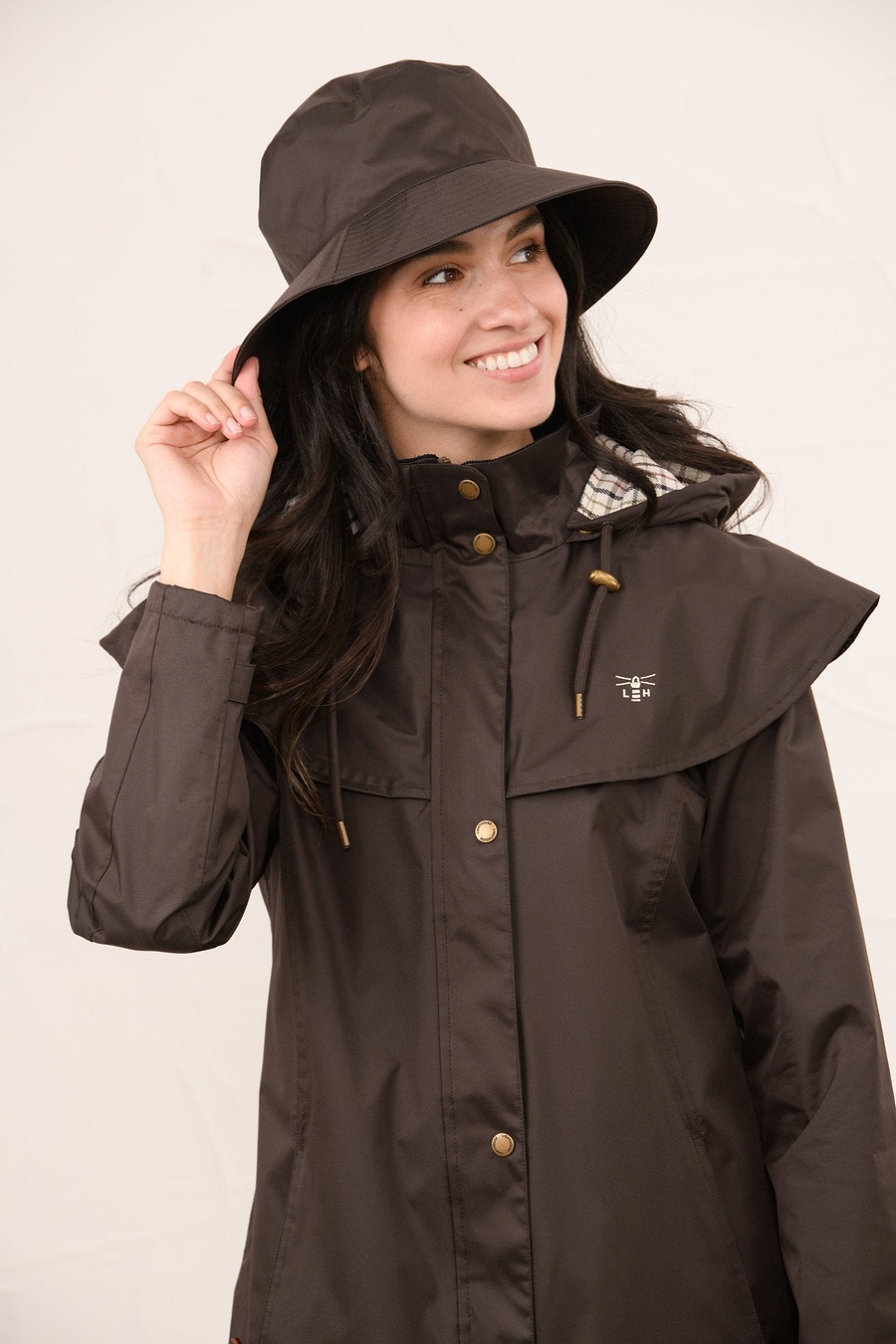 Storm Rain Hat - Chocolate-Lighthouse