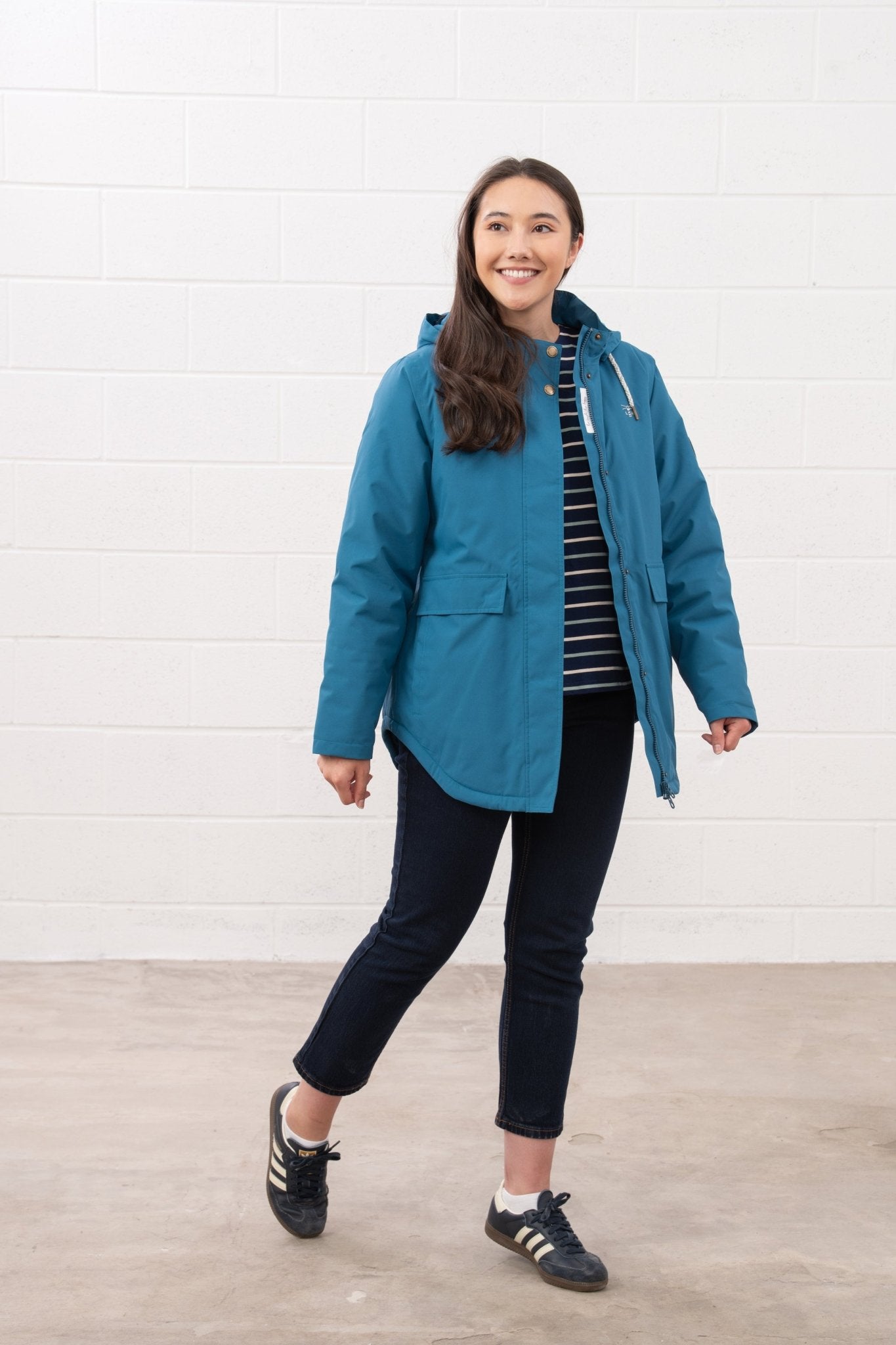 Tess Coat - Teal - Lighthouse