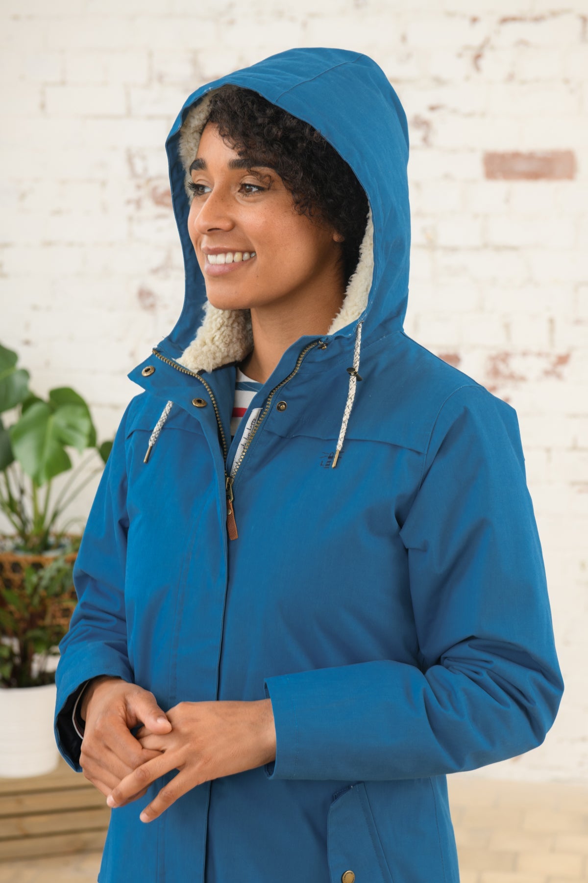 Abigail Coat - Teal-Lighthouse