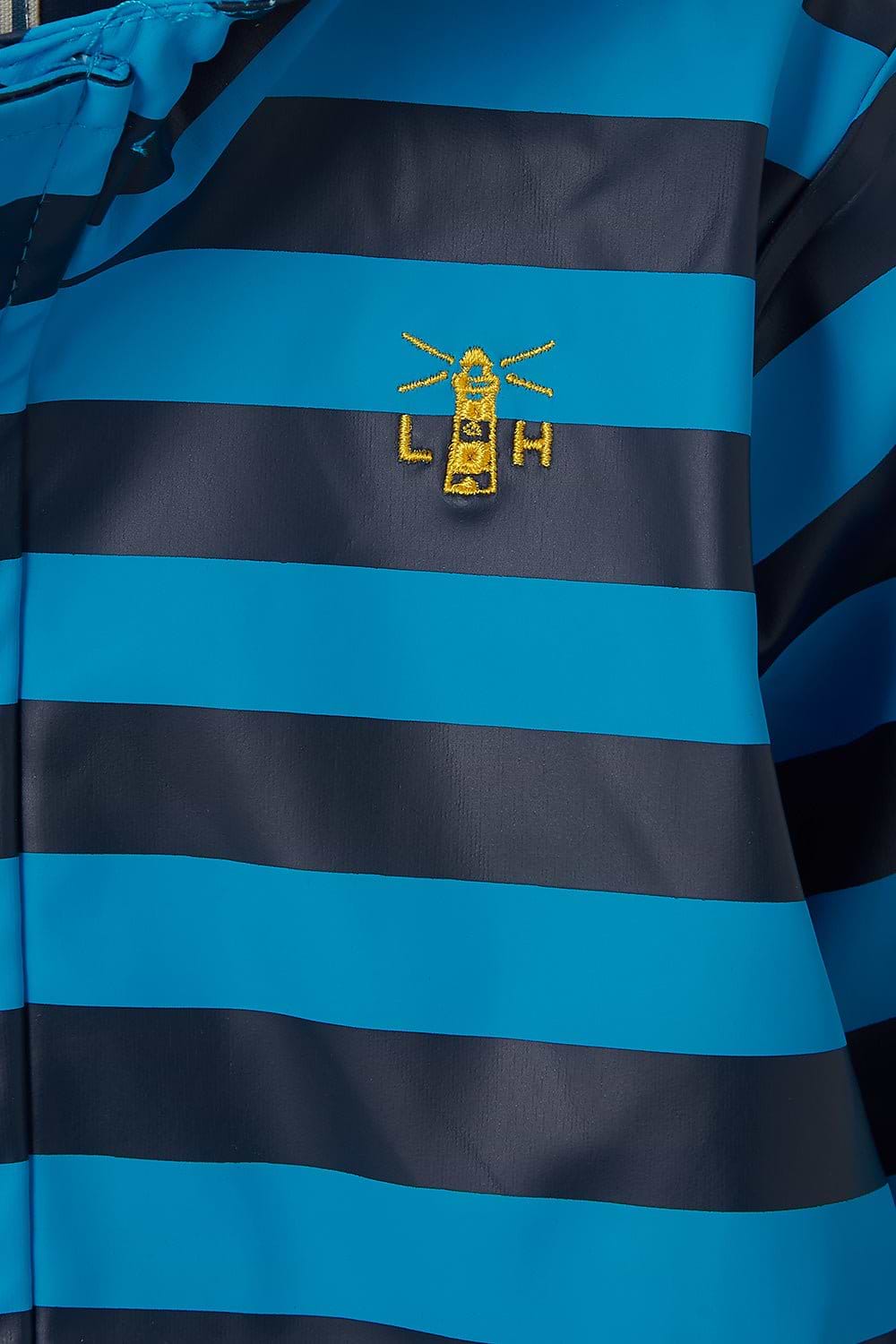Adam Coat - Blue Eclipse Stripe - Lighthouse
