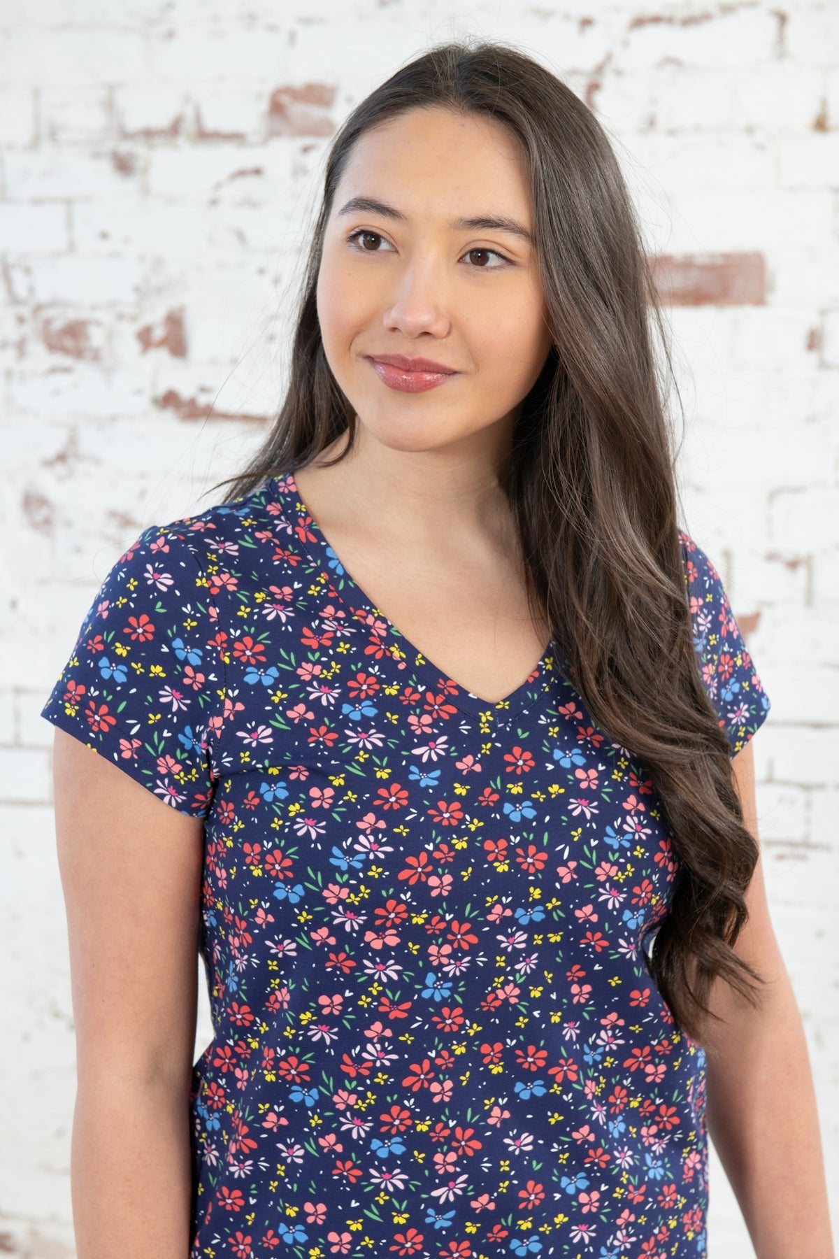 Ariana Tee - Multi Floral-Lighthouse